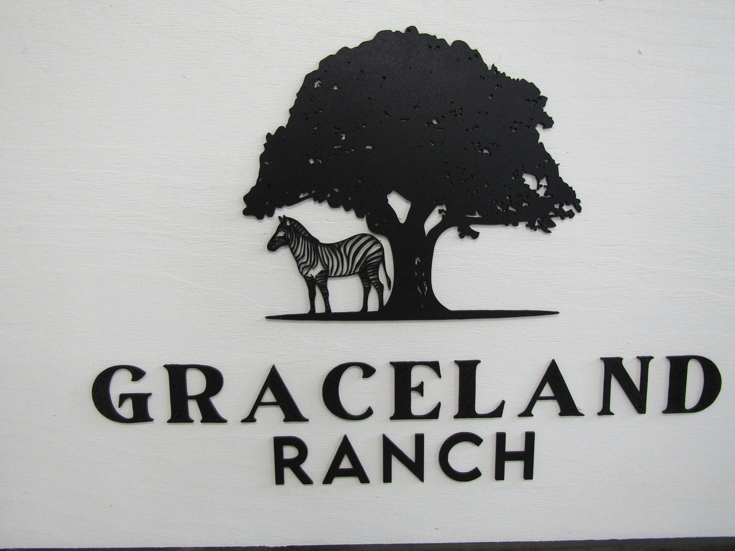 Custom Business Sign Rectangle 3D Large Custom Farm Ranch Oak tree Your LOGO Company Indoor Outdoor Small Business Logo Laser Cut Wood Sign