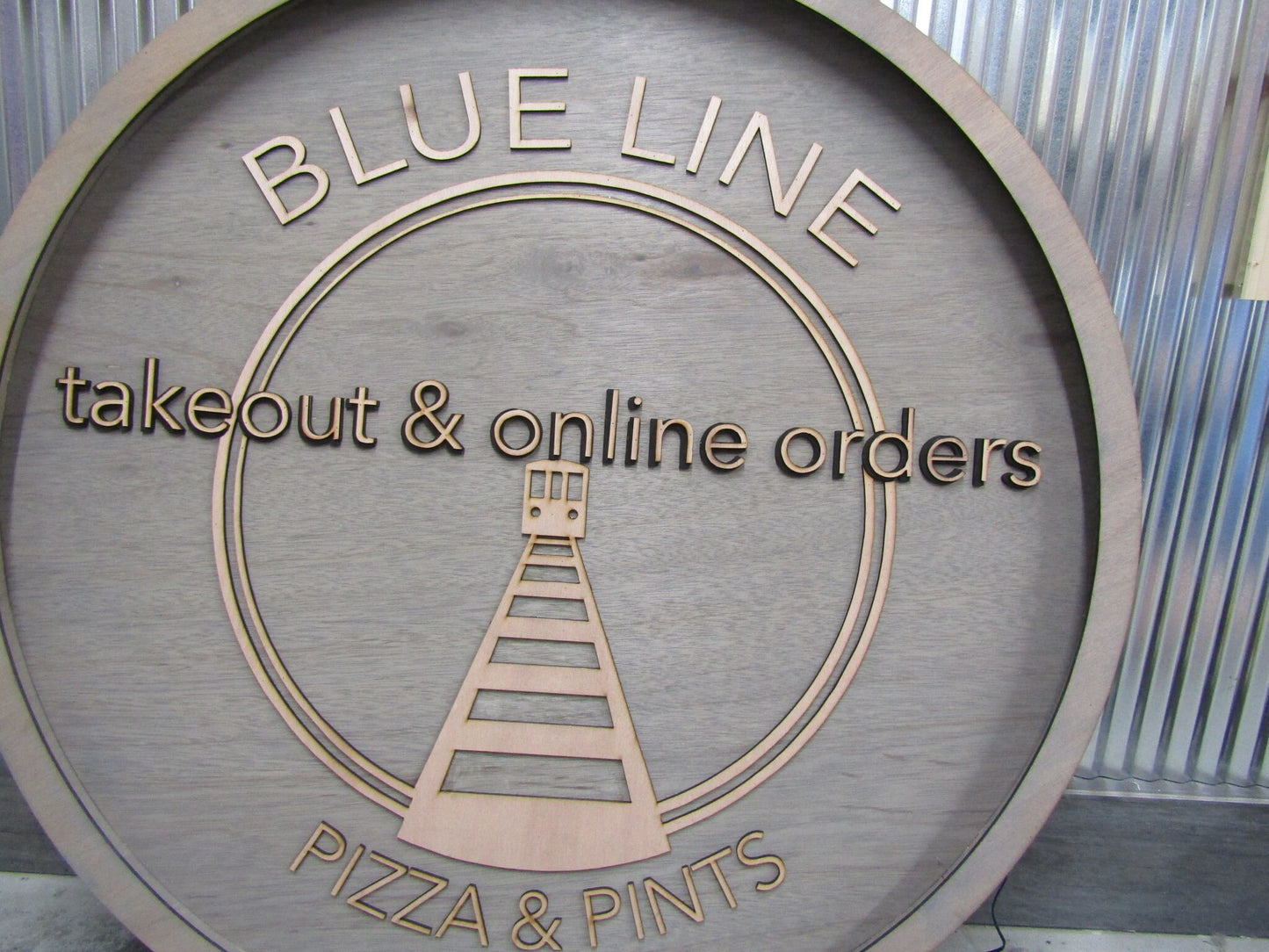 Custom Pizza Restaurant Lighted Open Sign LED Handmade Commerical Signage Wooden Indoor Fast Food Eatery Food And Drink Your Logo Business