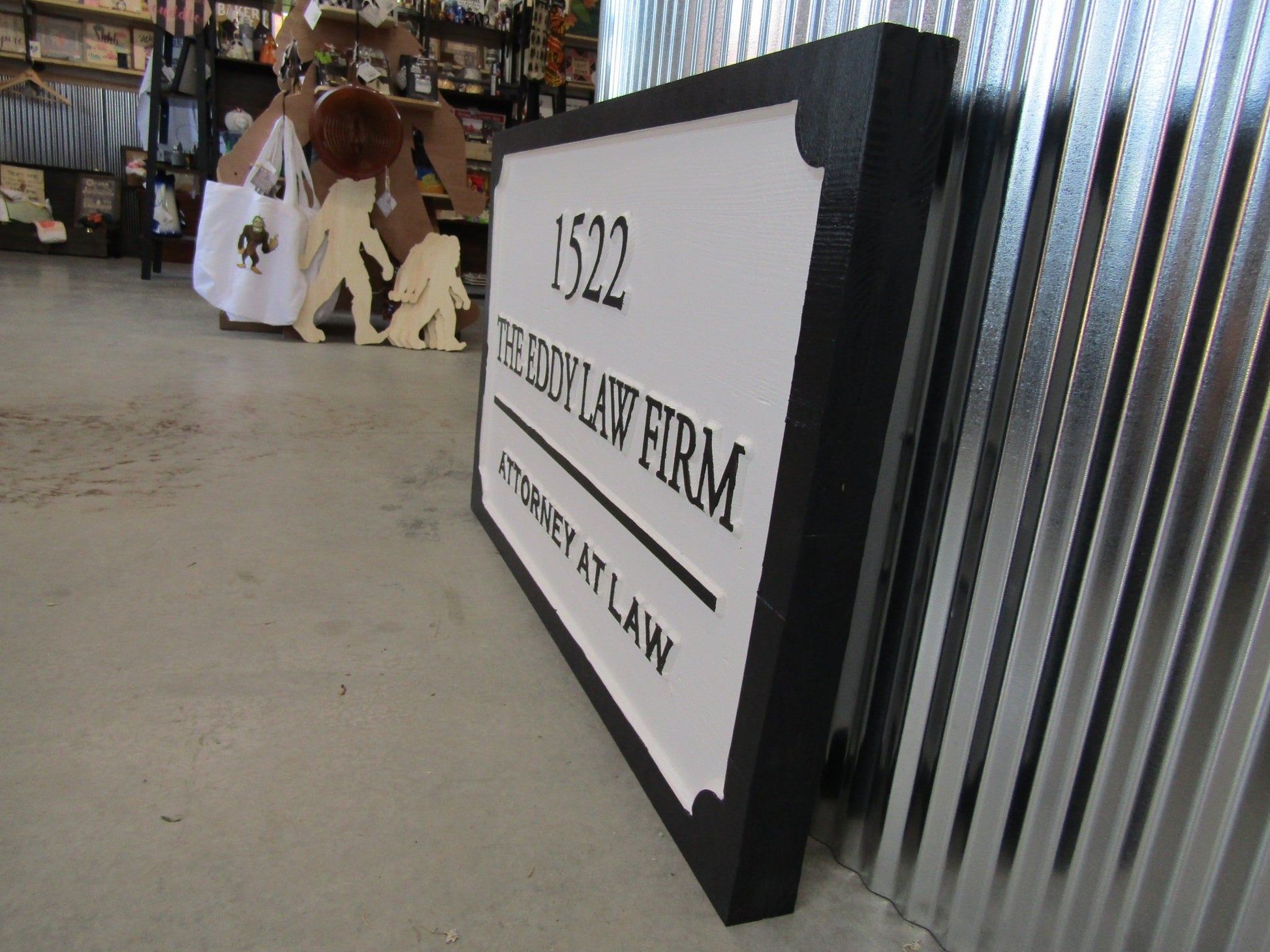 Custom Wood Sign Law Firm Indoor Address Attorney At Law Outdoor Wooden Engraved Large Routed Thick Wooden Sign Commerical Signage