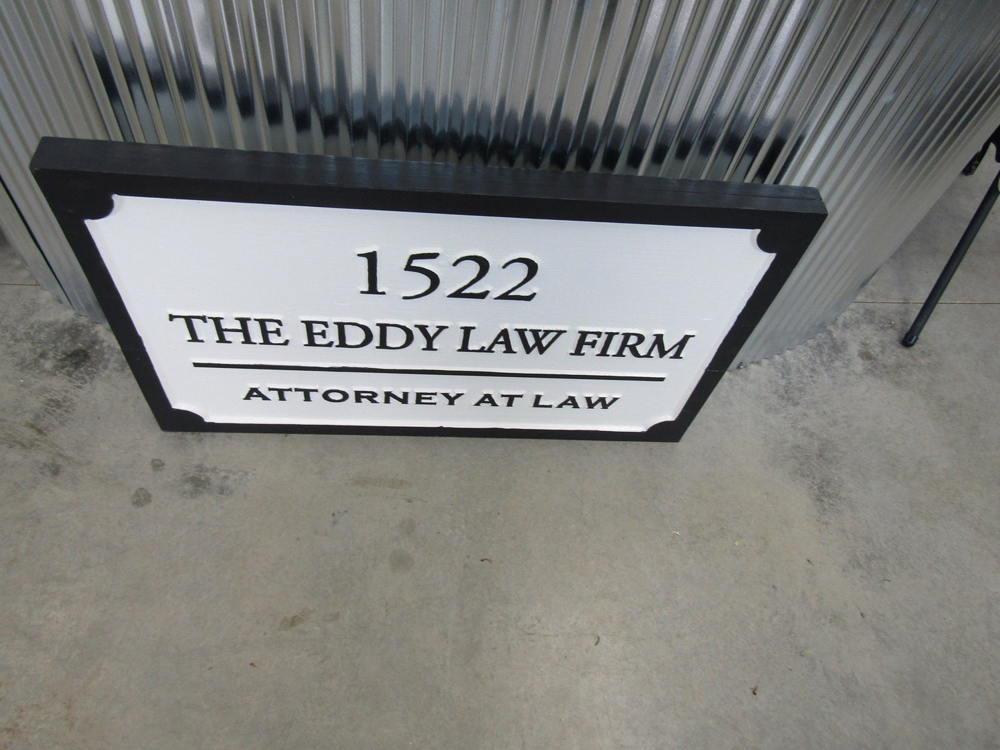 Custom Wood Sign Law Firm Indoor Address Attorney At Law Outdoor Wooden Engraved Large Routed Thick Wooden Sign Commerical Signage