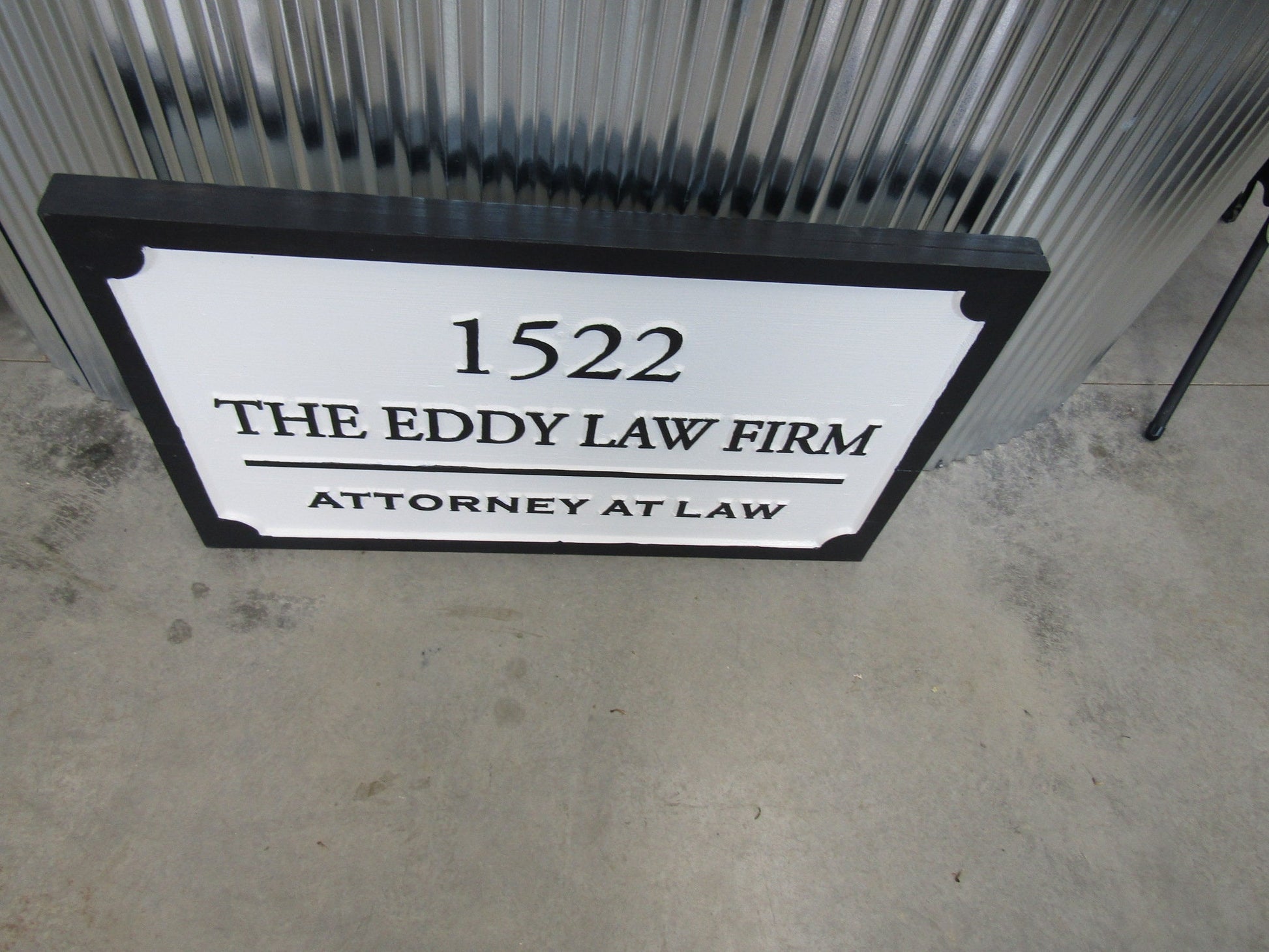 Custom Wood Sign Law Firm Indoor Address Attorney At Law Outdoor Wooden Engraved Large Routed Thick Wooden Sign Commerical Signage