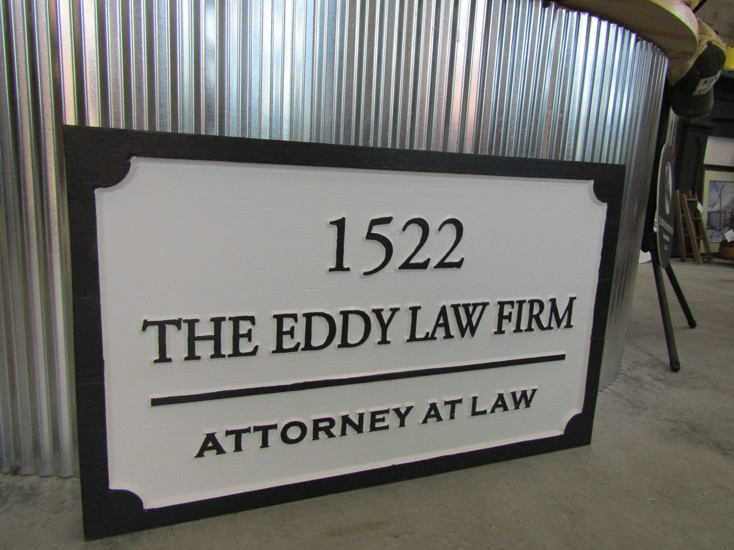 Custom Wood Sign Law Firm Indoor Address Attorney At Law Outdoor Wooden Engraved Large Routed Thick Wooden Sign Commerical Signage