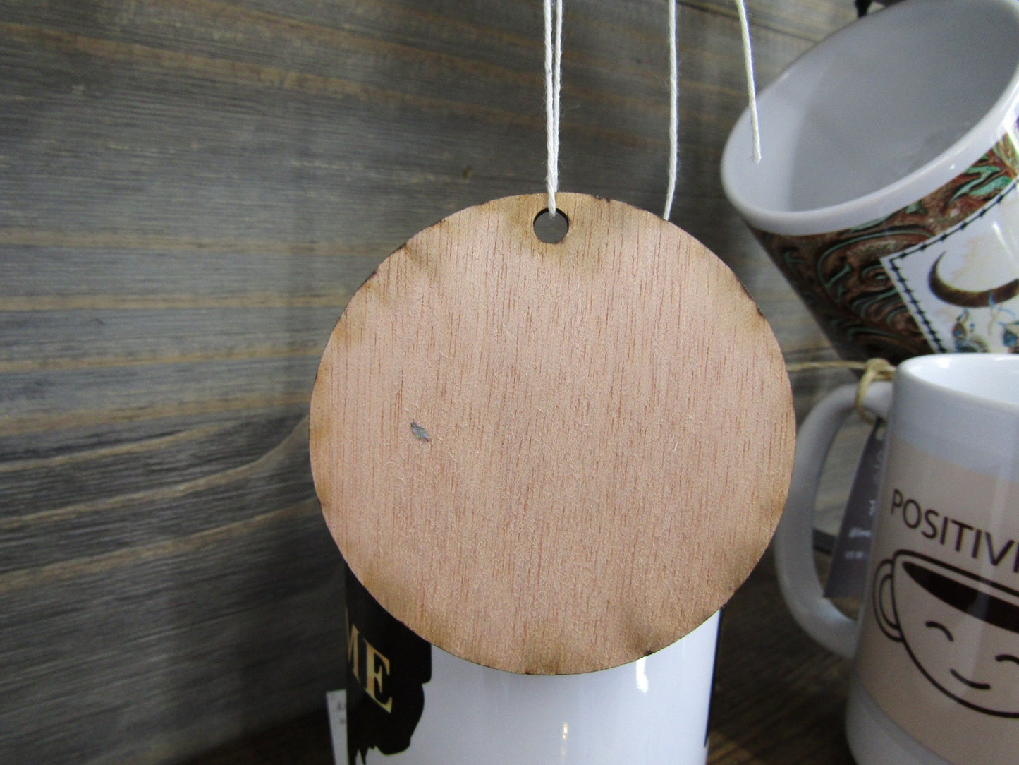 Sasquatch Bigfoot Doesnt Believe In You Set Of 6 Ornaments Wooden Printed Color Keychain Car Mirror Retro Hiking Hide and Seek Champion Myth