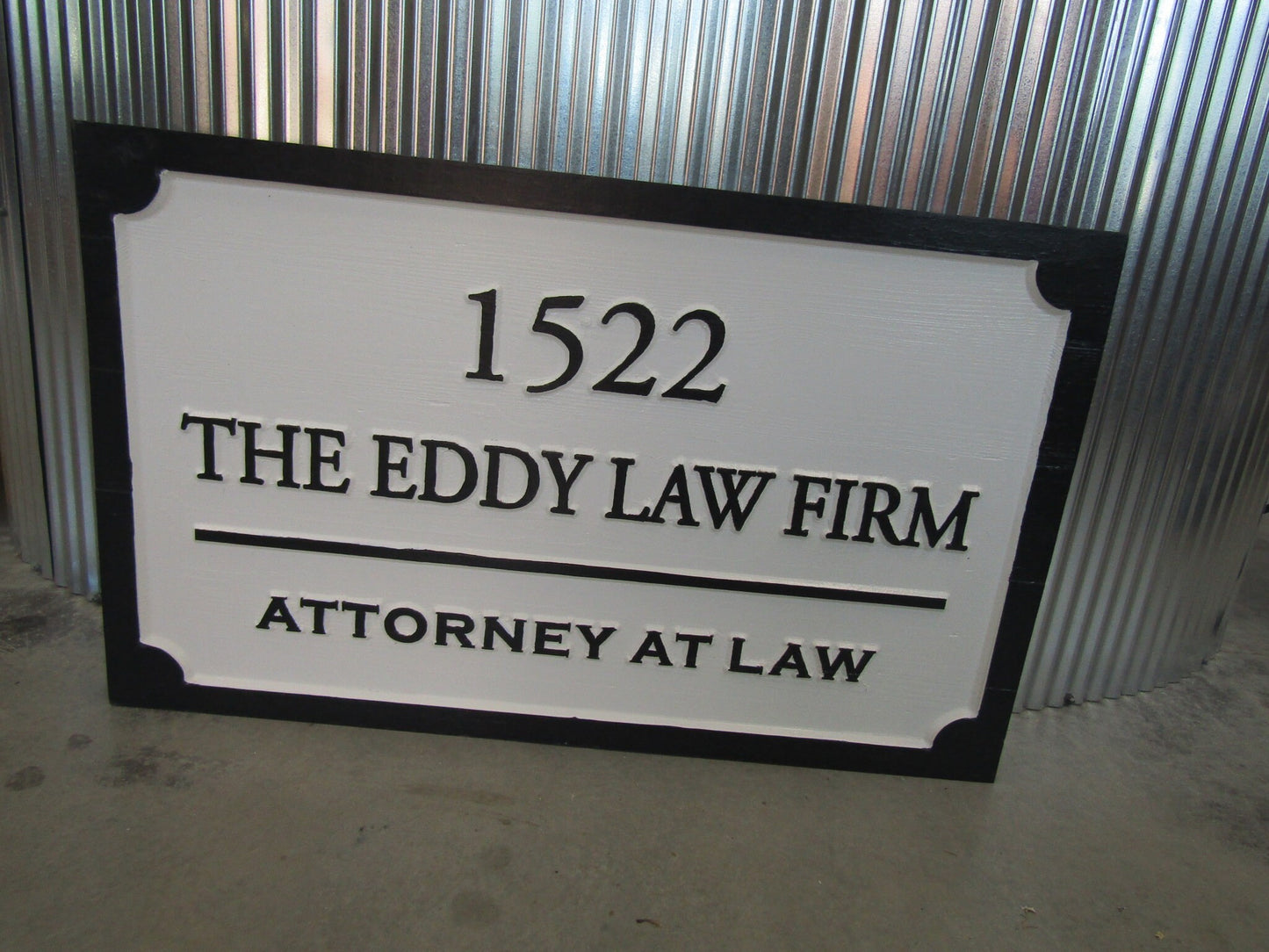 Custom Wood Sign Law Firm Indoor Address Attorney At Law Outdoor Wooden Engraved Large Routed Thick Wooden Sign Commerical Signage