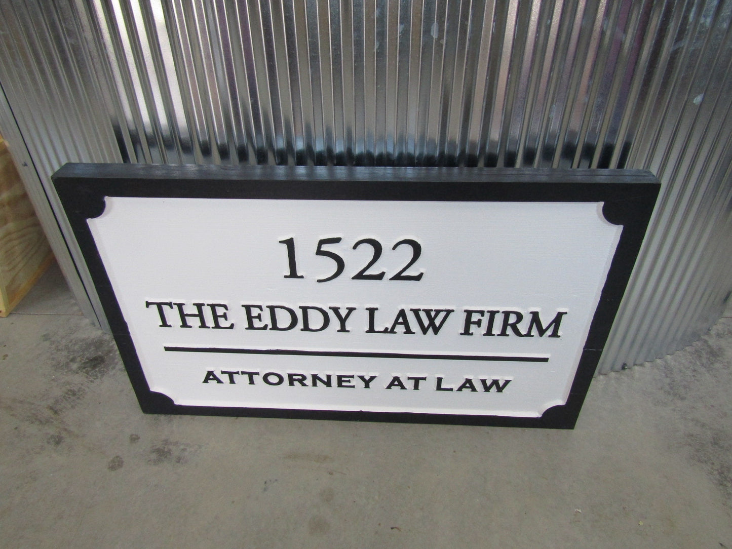 Custom Wood Sign Law Firm Indoor Address Attorney At Law Outdoor Wooden Engraved Large Routed Thick Wooden Sign Commerical Signage