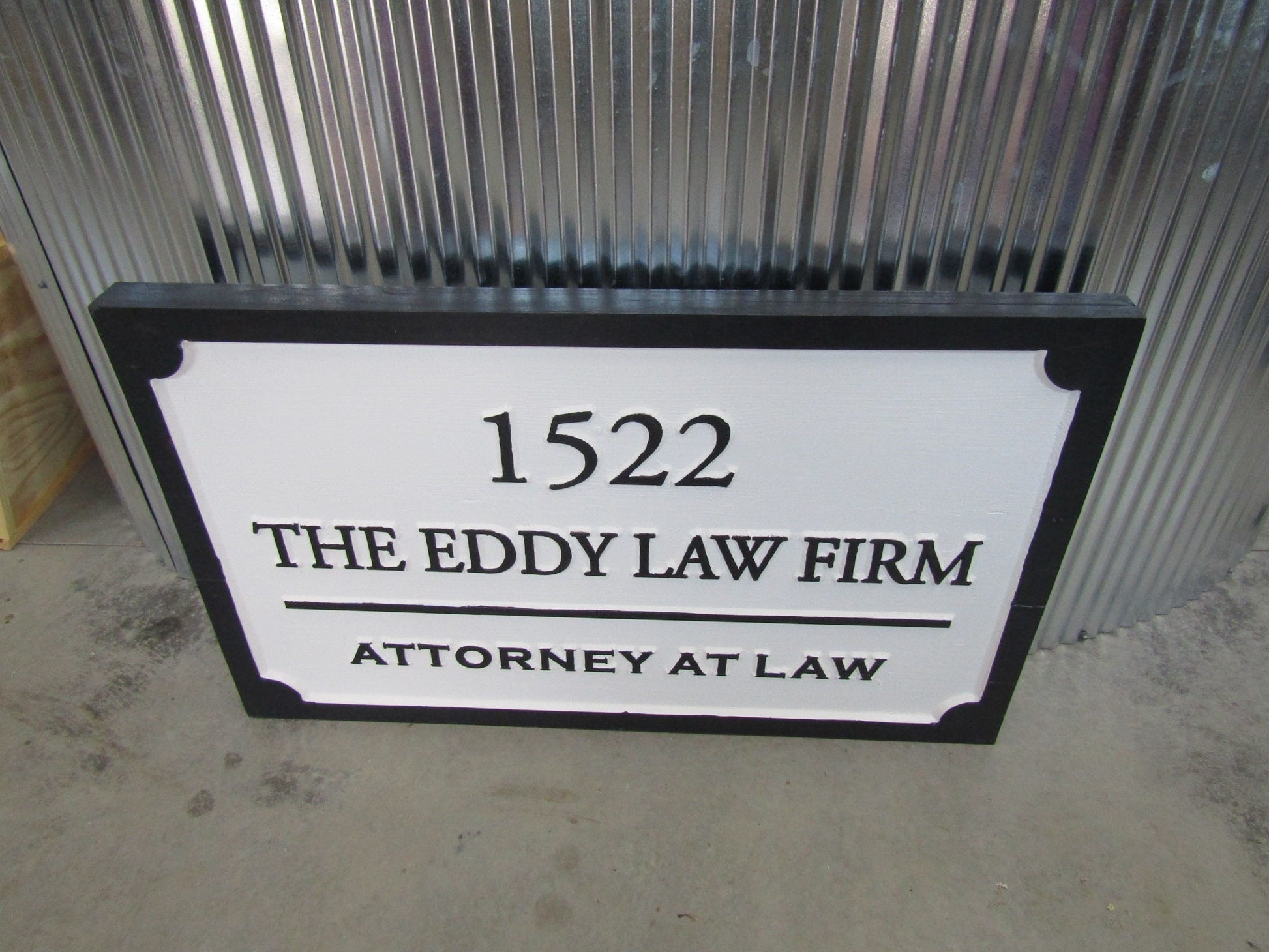 Custom Wood Sign Law Firm Indoor Address Attorney At Law Outdoor Wooden Engraved Large Routed Thick Wooden Sign Commerical Signage