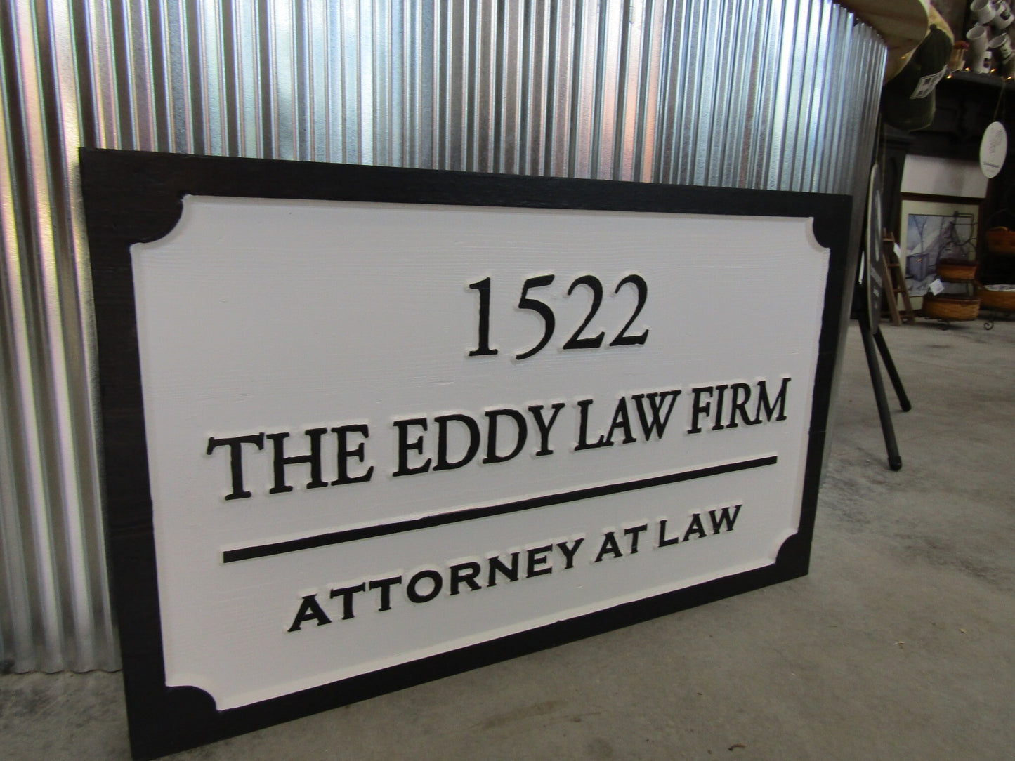 Custom Wood Sign Law Firm Indoor Address Attorney At Law Outdoor Wooden Engraved Large Routed Thick Wooden Sign Commerical Signage
