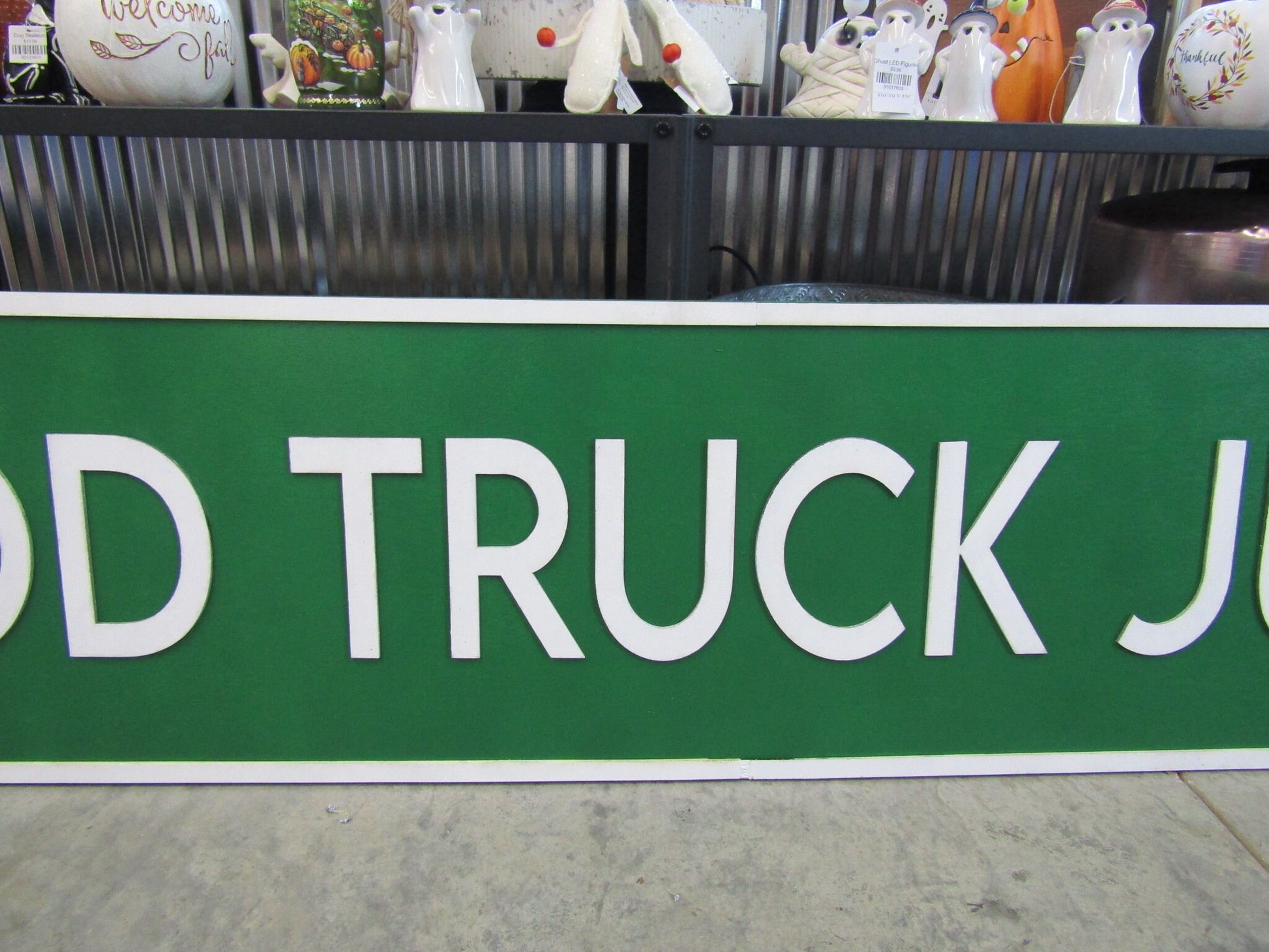 Custom Wood Handmade Sign Food Truck Signage Commerical Food Handmade Green Personalized Grill Outdoor Eating Festival On The Go 3D Large