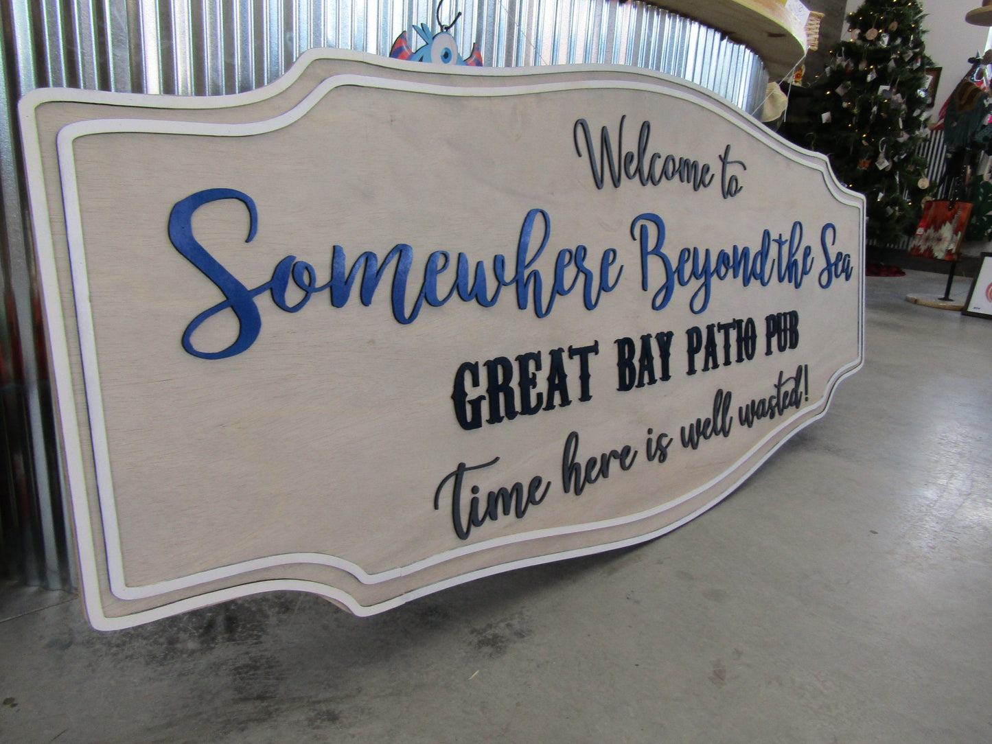 Custom Handmade Wood Sign Pub Signage Commerical Business Sign Your Logo Image Patio Food Drinks Eatery Large Made To Order Personalized