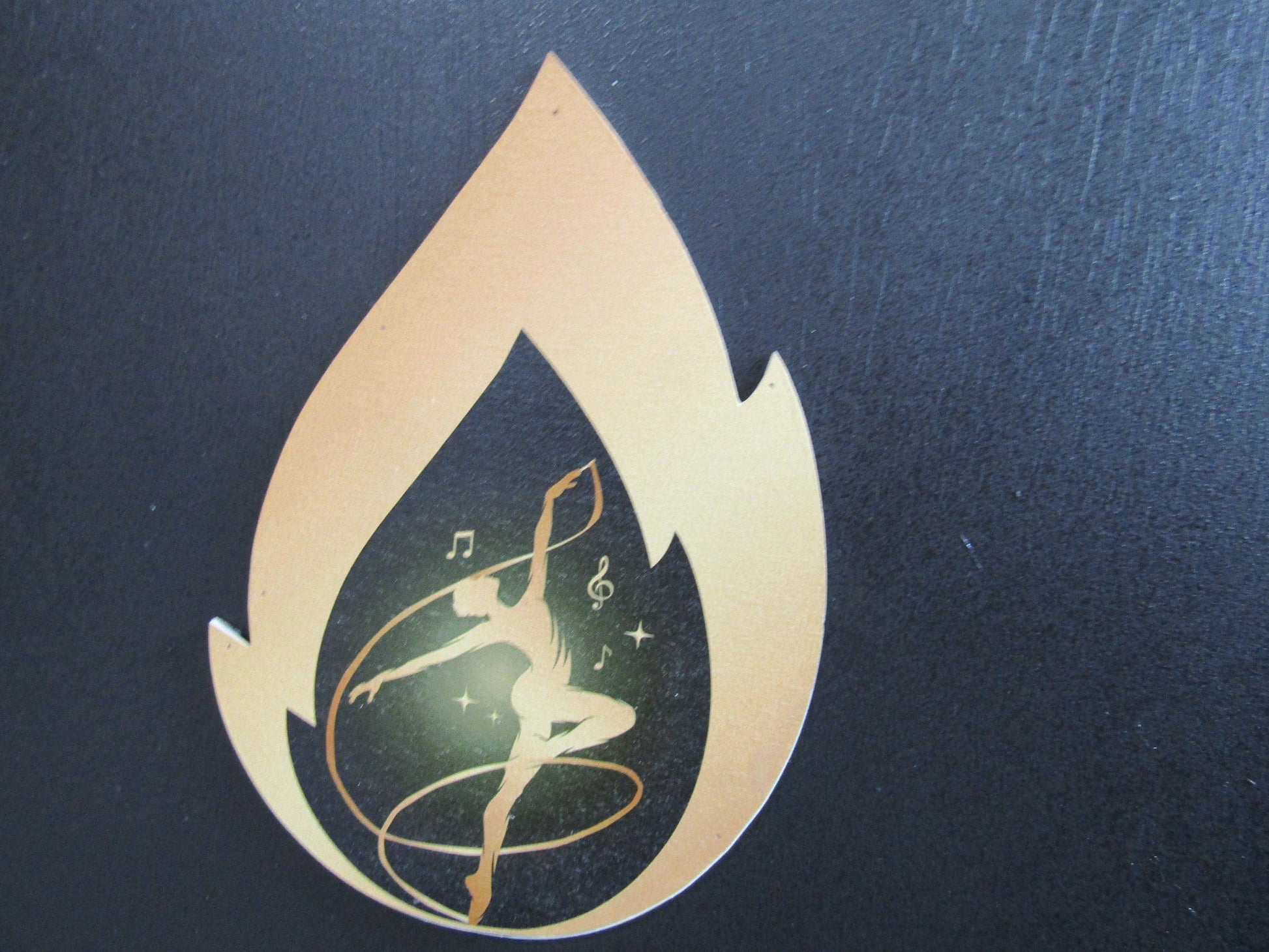 Custom Sign Candle Shop and Co Signage Creatives Soothing Flame Black and Yellow Personalized Sign Round Circle Embers Uv And Raised image