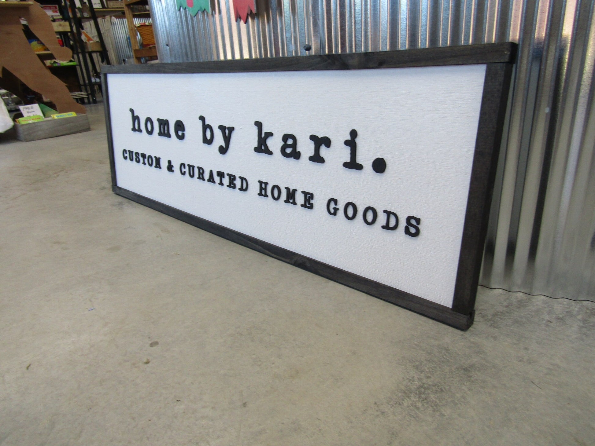 Custom Rectangle Wood Sign Home Store Decor Commerical Signage Your logo Company Name Personalized 3D Raised Wooden Handmade Letters