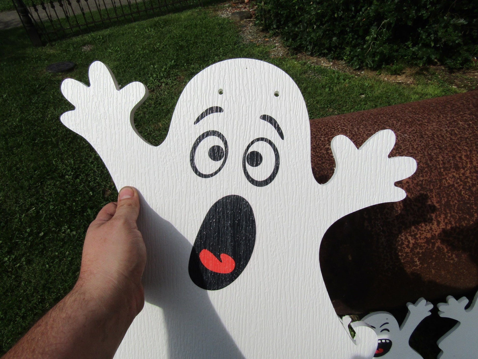 ghost silhouette pvc for halloween