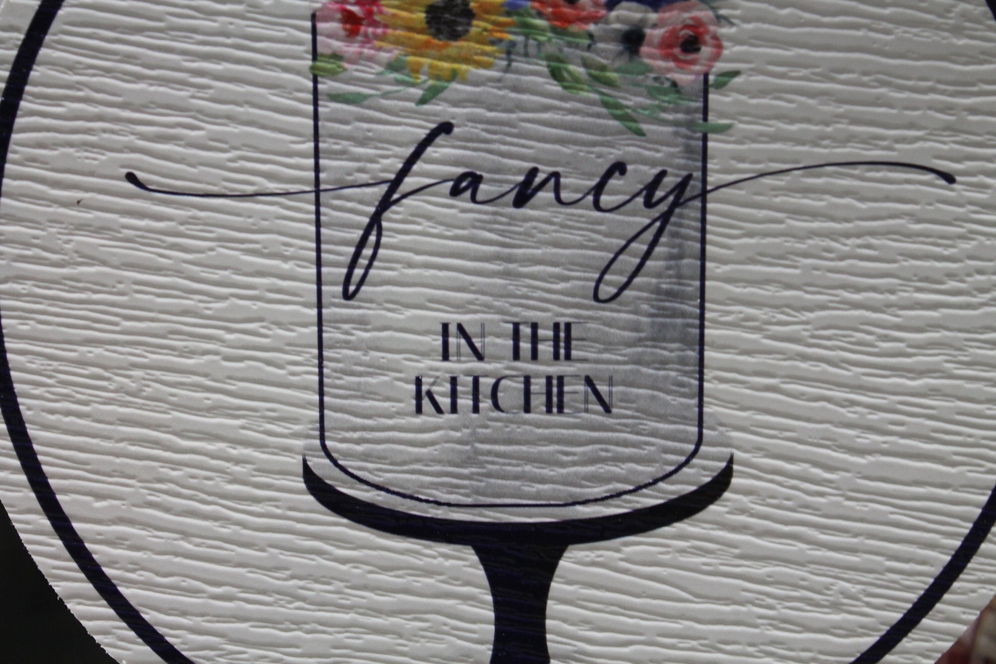 Fancy Cake Sign PVC Weatherproof Waterproof Print In Color Minimalist Sign Cake Pretty Floral Custom Logo Flat Surface Door Hanger Business