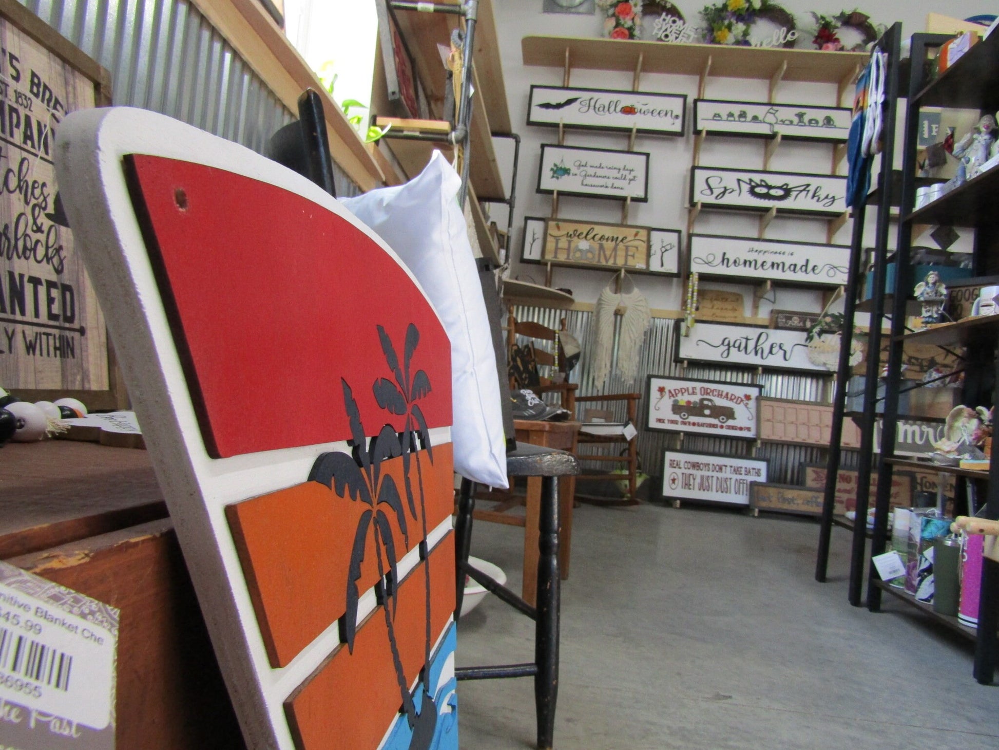 Custom Sign Pizza Slice Palm Tree Fast Food Sign Contoured Business Commerical Signage Made to Order Front Small Shop Logo Wooden Handmade