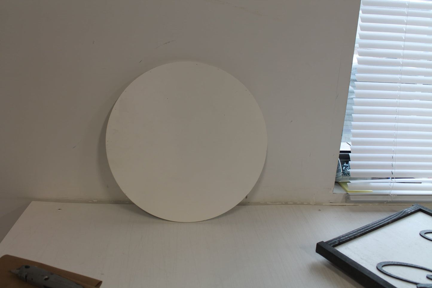 Small Business Bakery Sweets PVC Textured Sign Logo Your Actual Logo Round Hanging Sign Booth Custom Circle Personalized Wall Color Print