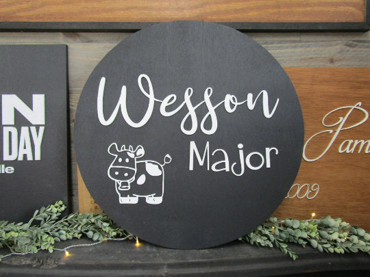 Custom Made to Order Nursery Name Sign Baby Gift Wood Above Crib room Decor Name Board Personalize Kids Playroom Boy Girl baby shower gift