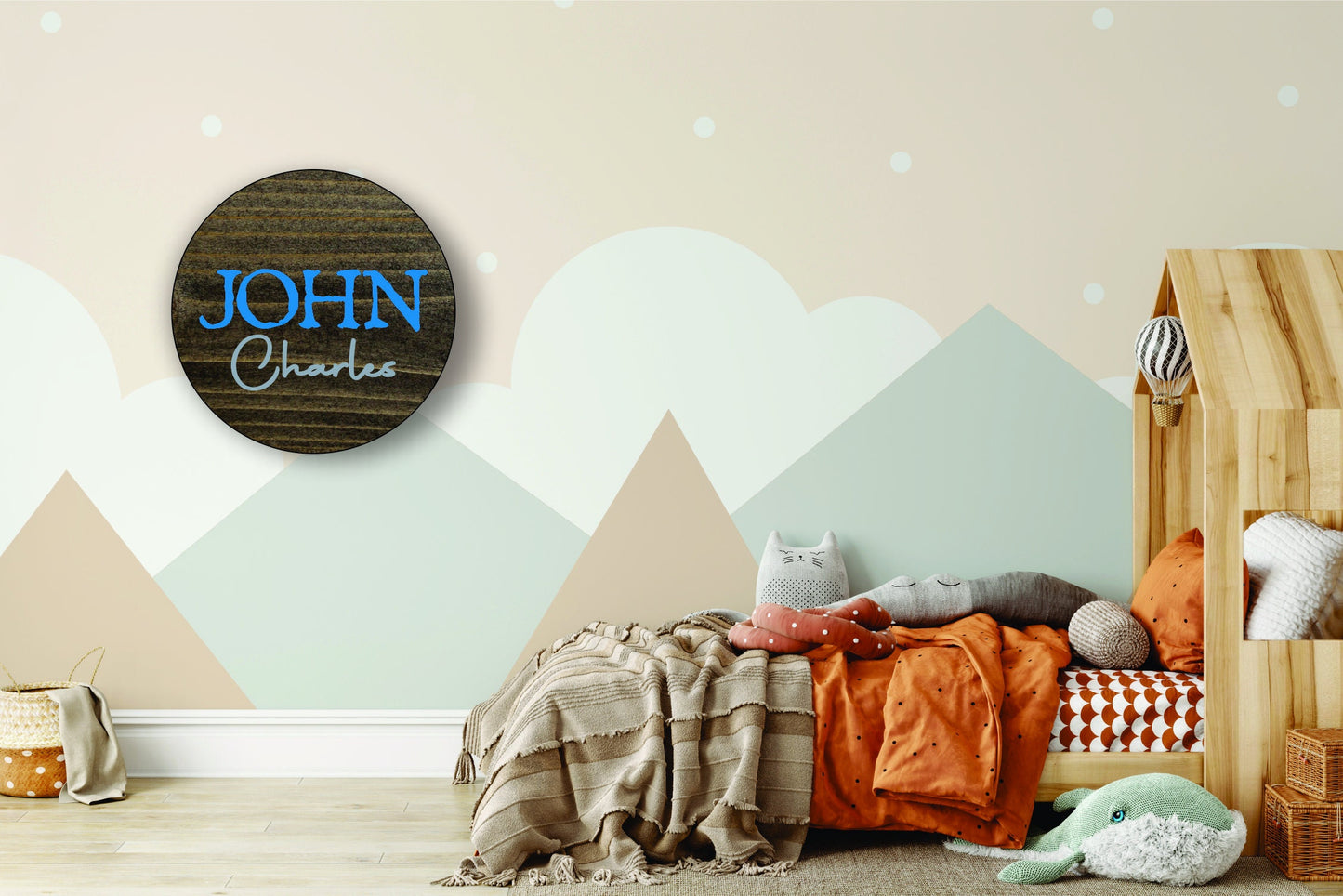 Custom Nursery Name Sign Made to Order Baby Gift Wood Above Crib Nursery Decor Name Board Personalize Kids Playroom Boy Girl First Middle