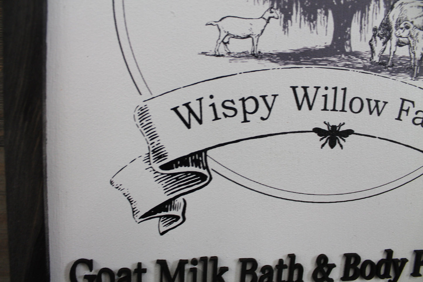 Large Custom Square Soap Co Small Business Tree Willow Goat Milk Commerical Signage Rustic Logo Wood Laser Cut Out 3D Extra Large Sign