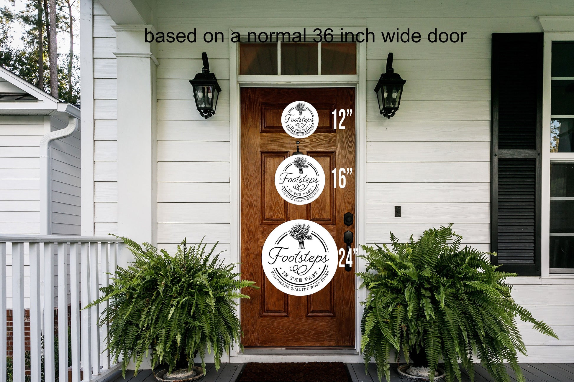 Your Actual Logo Round Small Business Hanging Sign Custom Circle Personalized Rustic Branches to Bones Home Decor Wall Art Color Wood Print