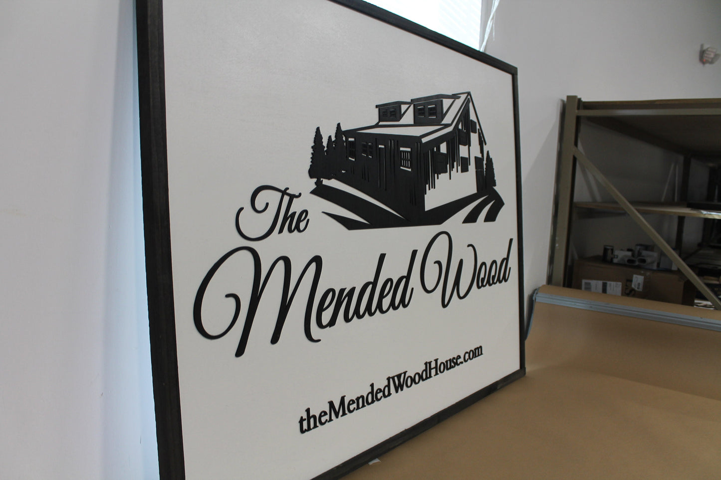 Custom Business Sign Rectangle 3D Large Custom Farmhouse Business BNB Home Ranch Indoor Outdoor Small Business Logo Laser Cut Wood Sign Farm