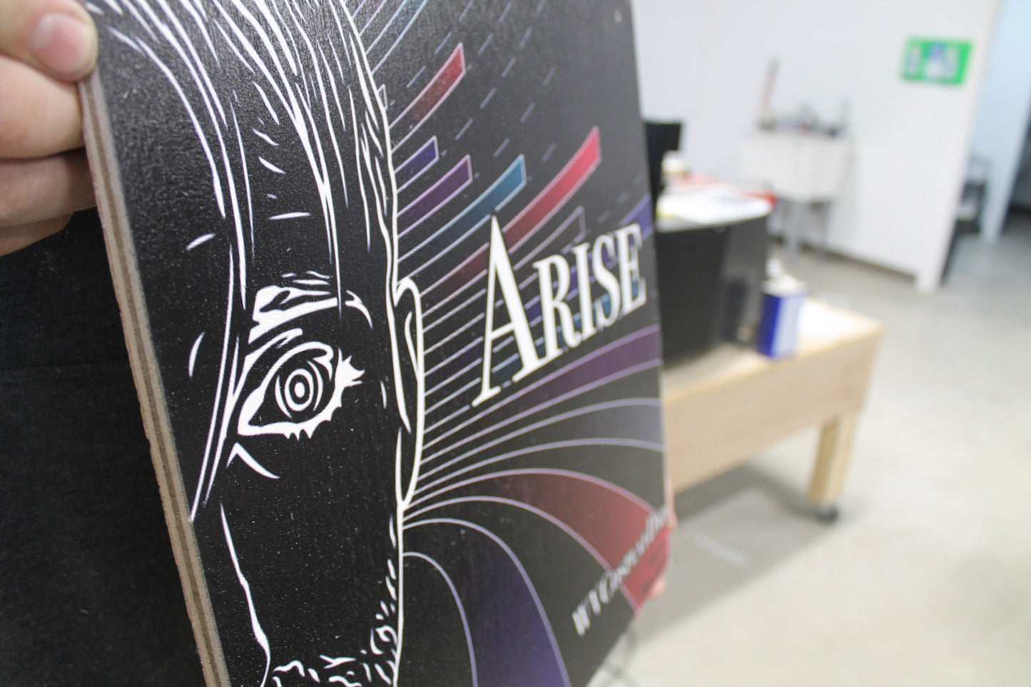 Small Business Sign Logo Your Actual Logo Square Hanging Sign Art Design Booth Custom Square Personalized Wall Art Color Wood Print