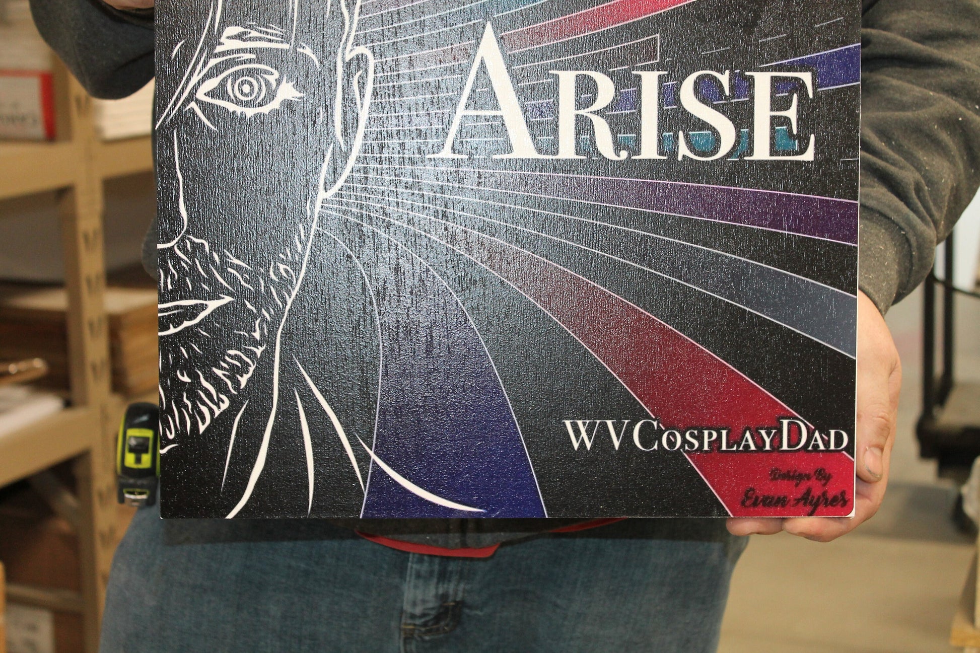 Small Business Sign Logo Your Actual Logo Square Hanging Sign Art Design Booth Custom Square Personalized Wall Art Color Wood Print