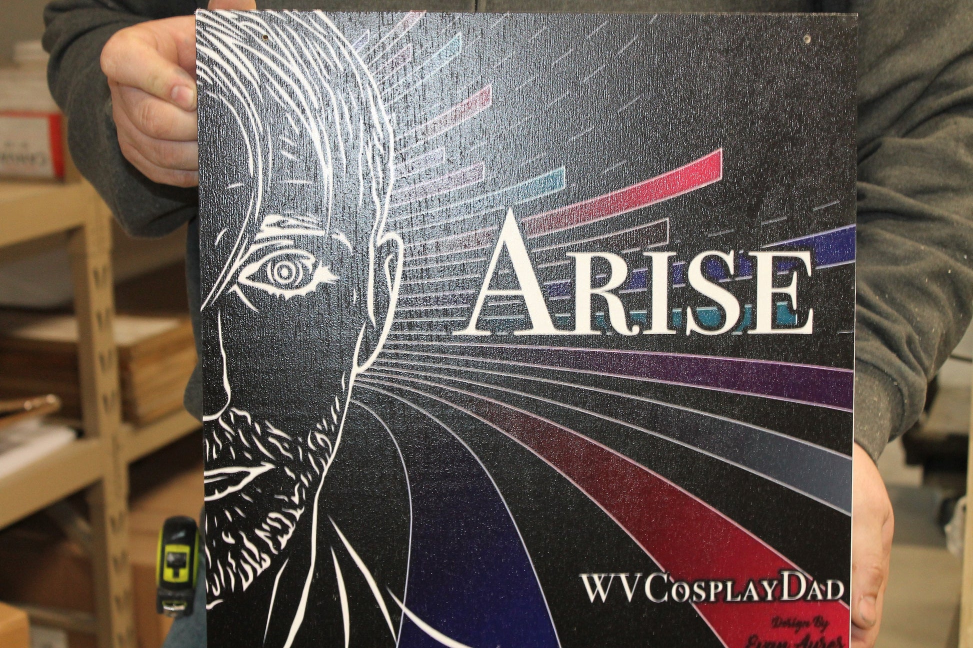 Small Business Sign Logo Your Actual Logo Square Hanging Sign Art Design Booth Custom Square Personalized Wall Art Color Wood Print