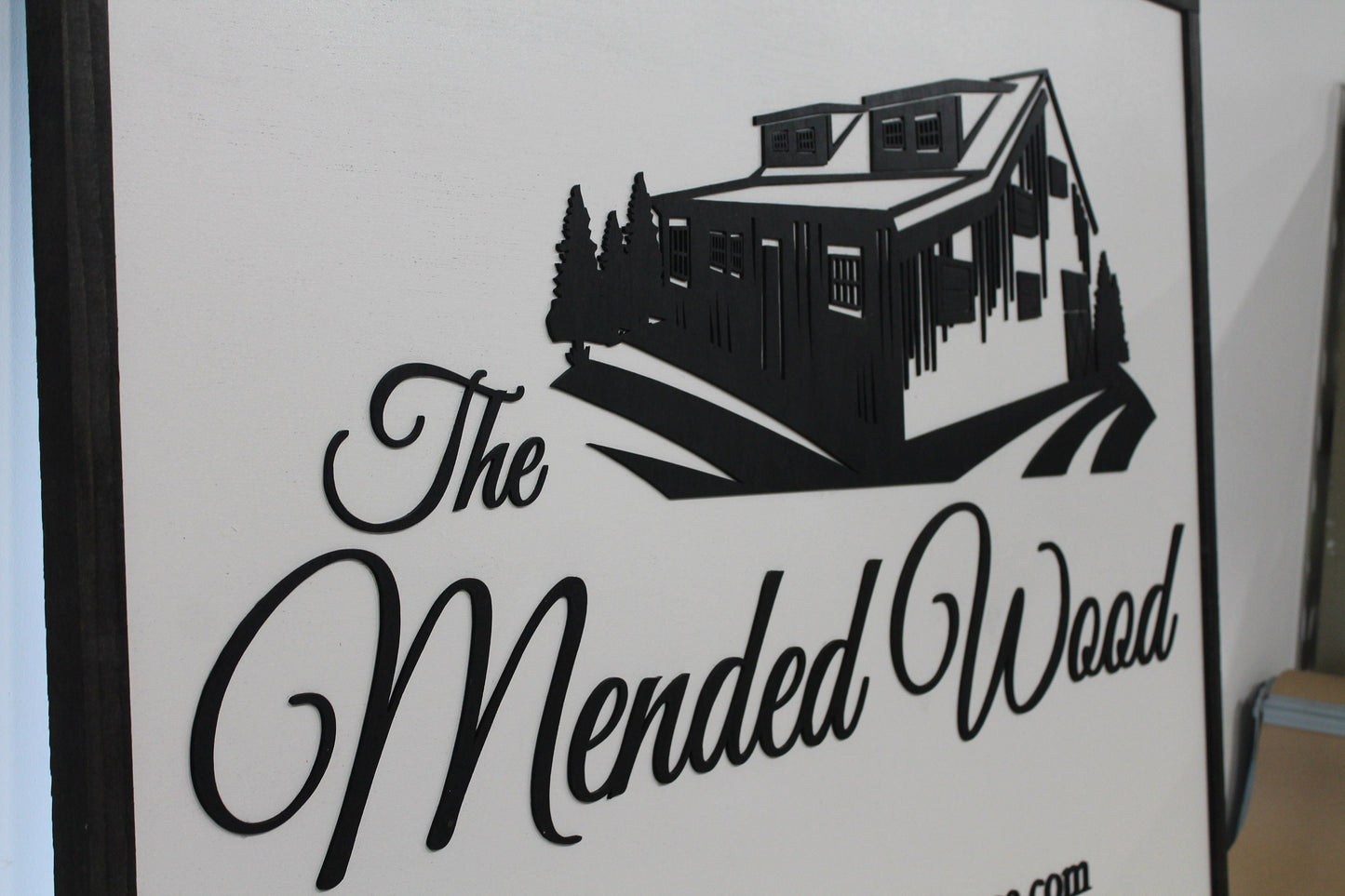 Custom Business Sign Rectangle 3D Large Custom Farmhouse Business BNB Home Ranch Indoor Outdoor Small Business Logo Laser Cut Wood Sign Farm