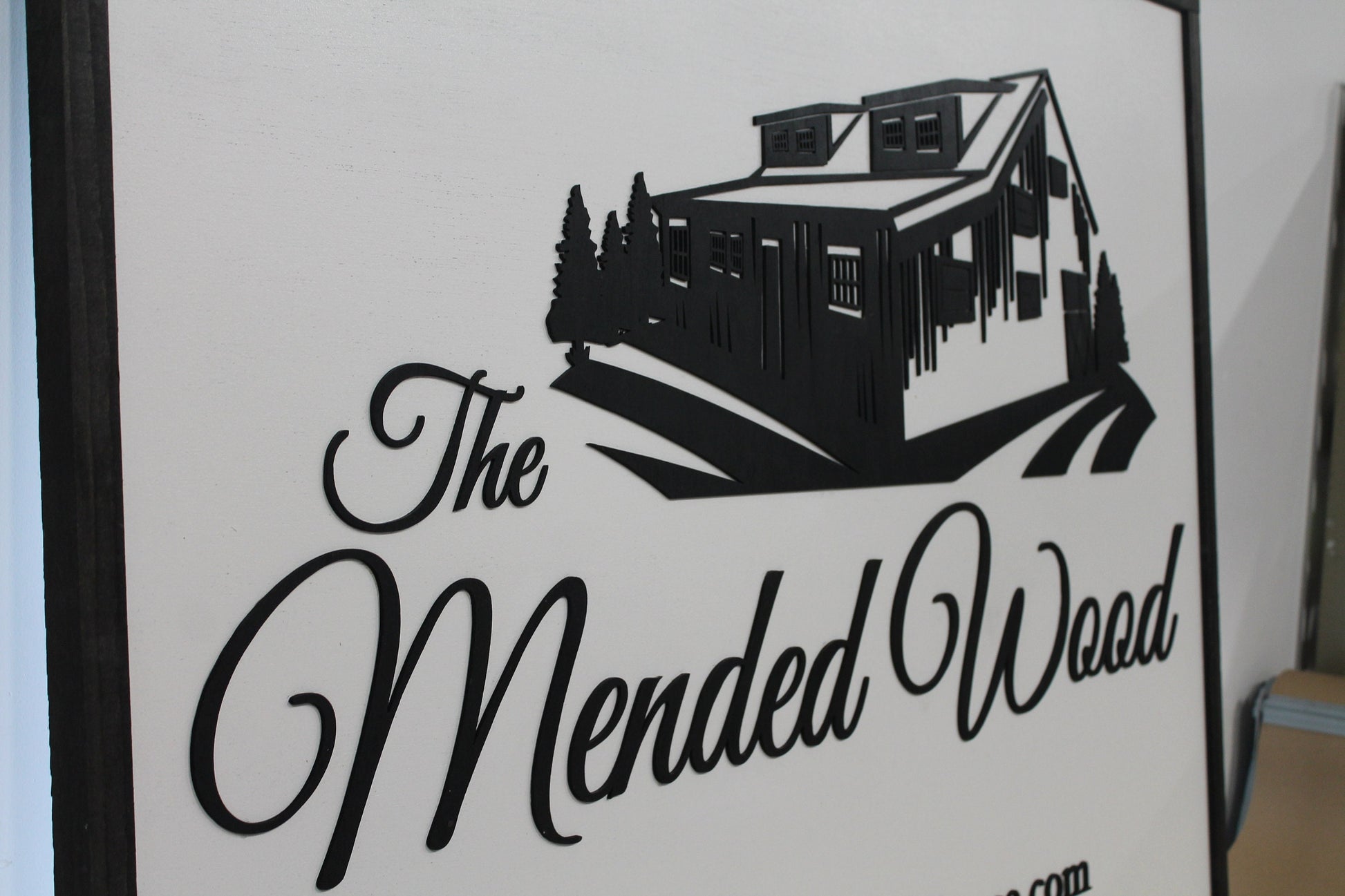 Custom Business Sign Rectangle 3D Large Custom Farmhouse Business BNB Home Ranch Indoor Outdoor Small Business Logo Laser Cut Wood Sign Farm