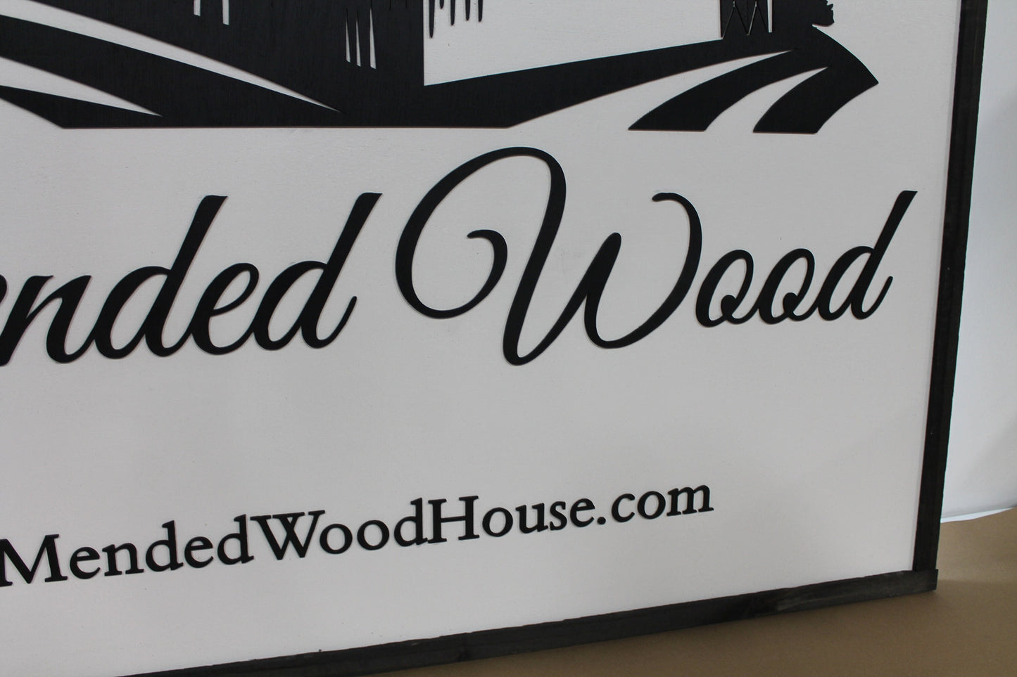 Custom Business Sign Rectangle 3D Large Custom Farmhouse Business BNB Home Ranch Indoor Outdoor Small Business Logo Laser Cut Wood Sign Farm