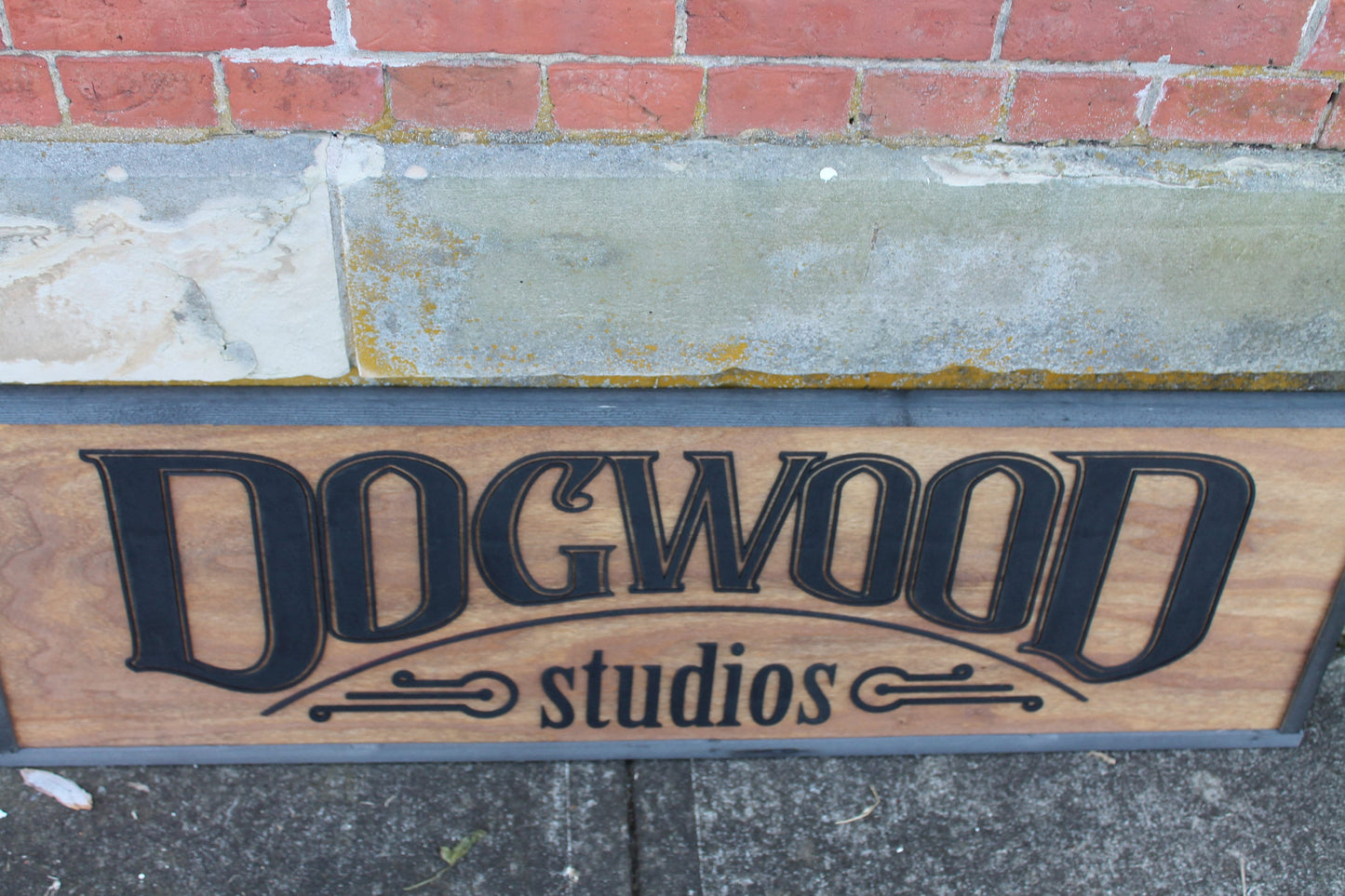 Large Custom Ranch Sign Dogwood Over-sized Rustic Business Logo Wood Laser Cut Out 3D Extra Large Sign Studio Sign Commerical signage