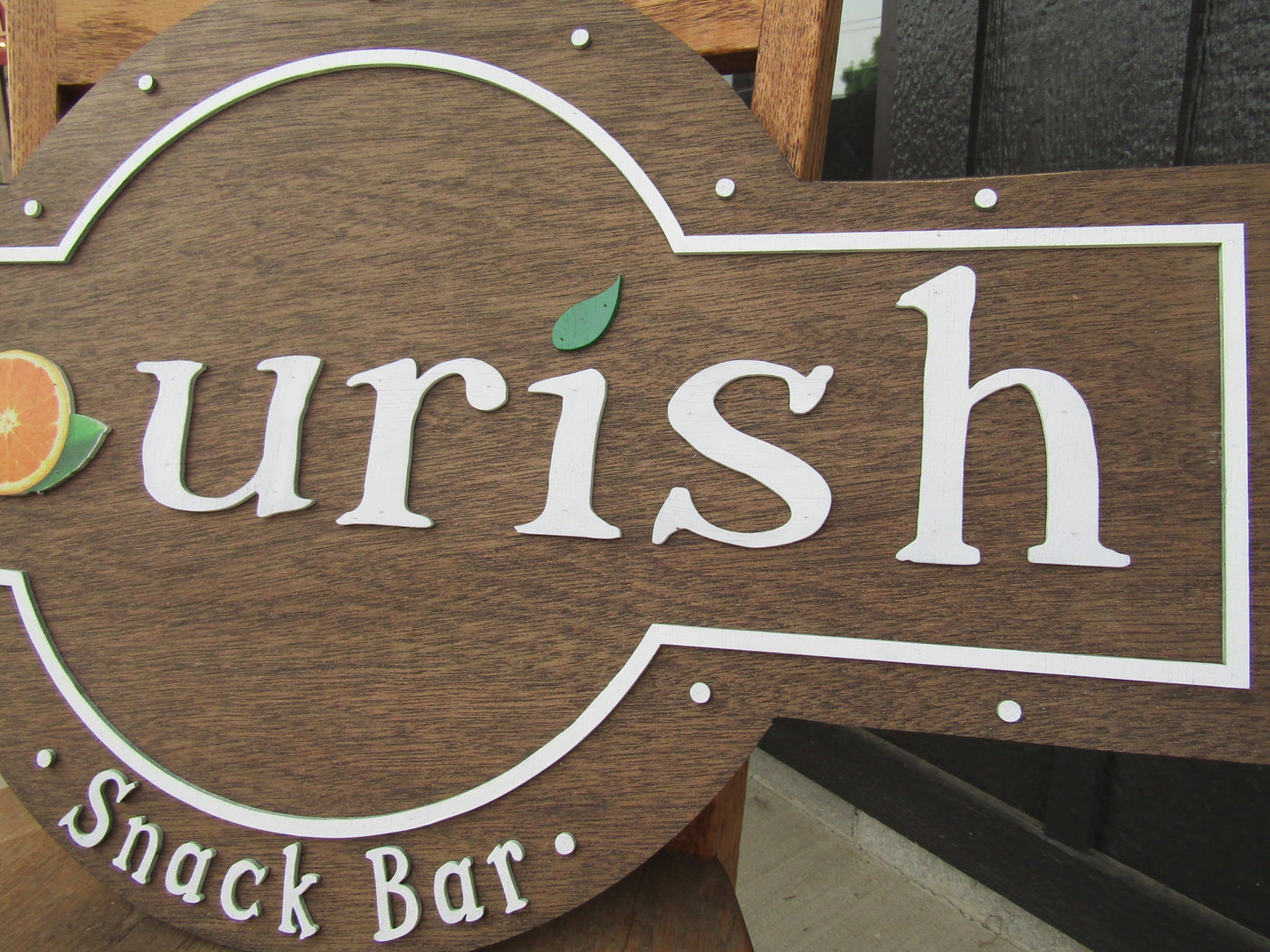 Juice Bar Sign Smoothie Bar Restaurant Sign Custom Business Sign Exterior Outdoor Wooden Orange Fruits Fresh Snack bar FootstepsinthePast