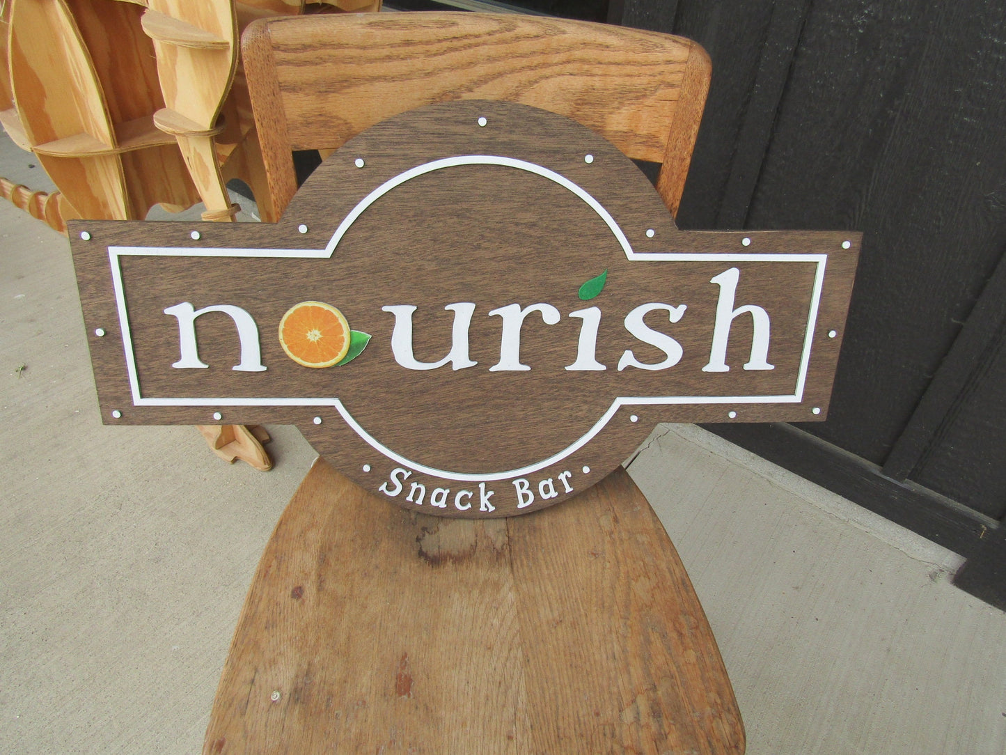 Juice Bar Sign Smoothie Bar Restaurant Sign Custom Business Sign Exterior Outdoor Wooden Orange Fruits Fresh Snack bar FootstepsinthePast
