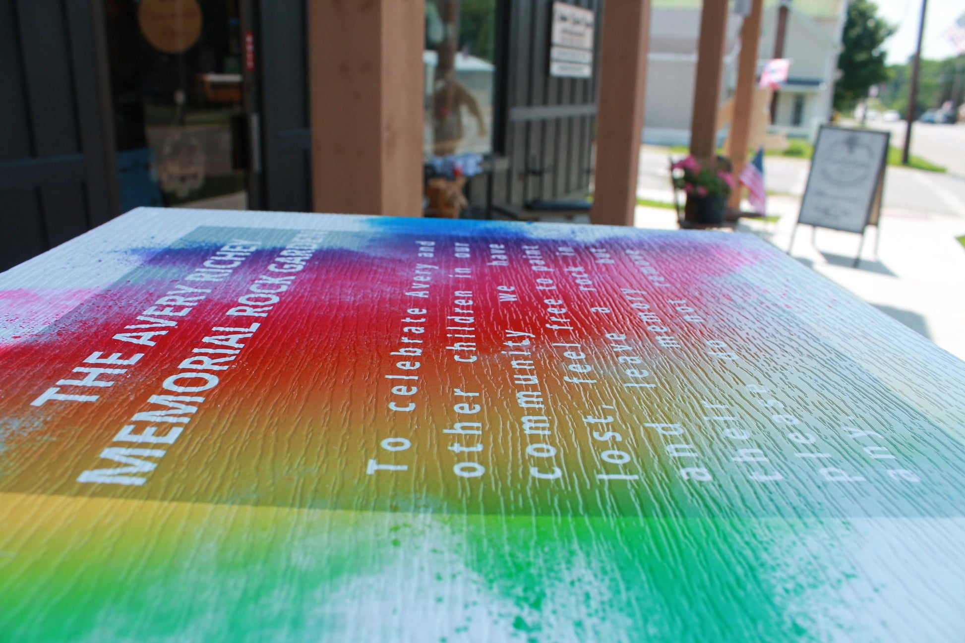 Custom Weatherproof PVC Sign Textured Personalized Square Sustainable Memorial Ready for your Logo Great for hanging or wall mounted