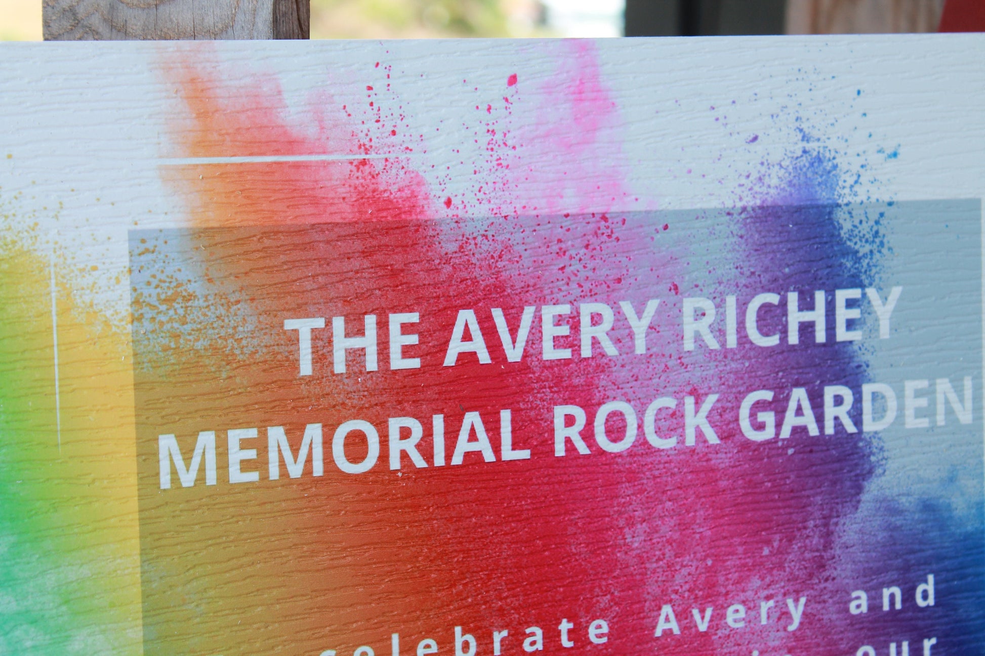 Custom Weatherproof PVC Sign Textured Personalized Square Sustainable Memorial Ready for your Logo Great for hanging or wall mounted