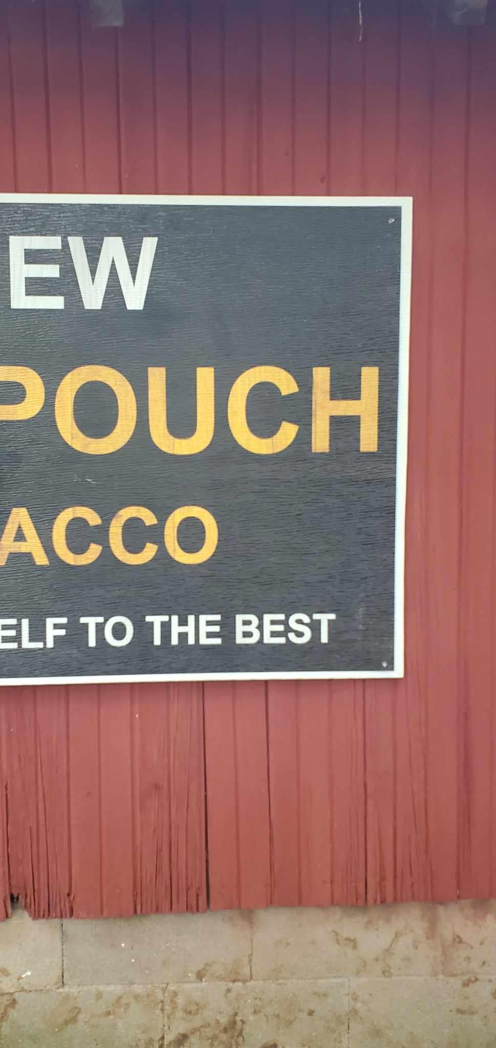 Vintage Barn Sign PVC Textured Finish Weatherproof Fade Resistant Mail Pouch Treat Yourself Rustic Waterproof Decor Chew Printed Outdoor