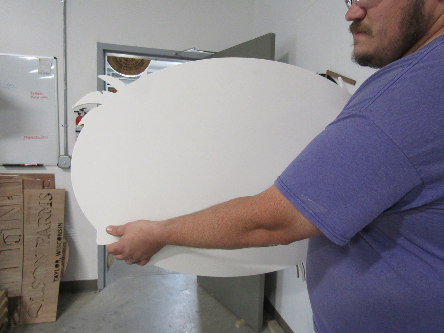 Oval Beach House Palm Contour Custom Made Sign Your Logo PVC All Weather Sturdy Outdoor Fade Mold Resistant Personalized UV Printed Color