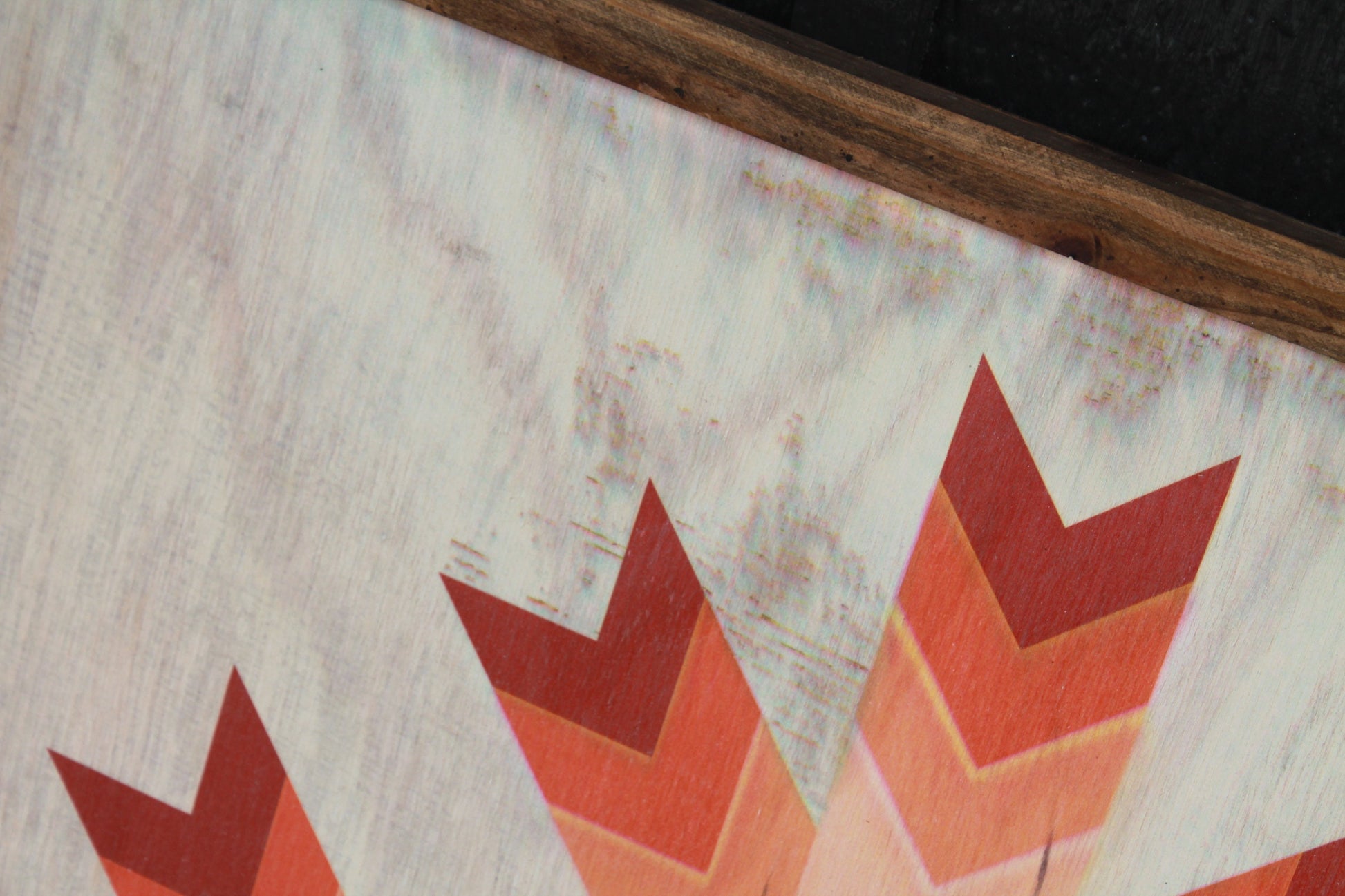 Tulip barn quilt primitive farm decor orange red and green white wash made from wood outdoor hang in garden star flower