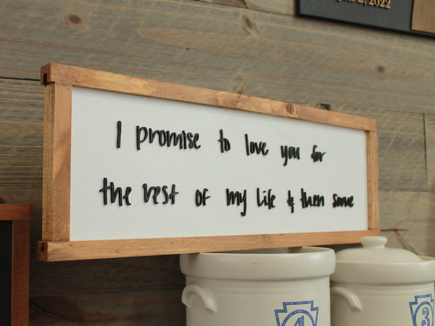 Promise Love Note Keepsake Life Partner Handwriting sign Husband Wife Couple Giftable Handmade custom personalized wood decor primitive