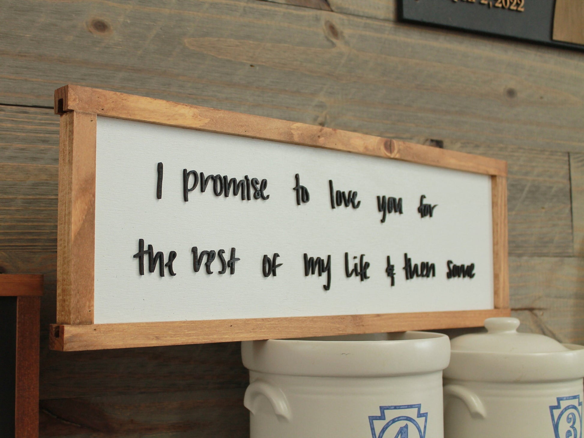 Promise Love Note Keepsake Life Partner Handwriting sign Husband Wife Couple Giftable Handmade custom personalized wood decor primitive