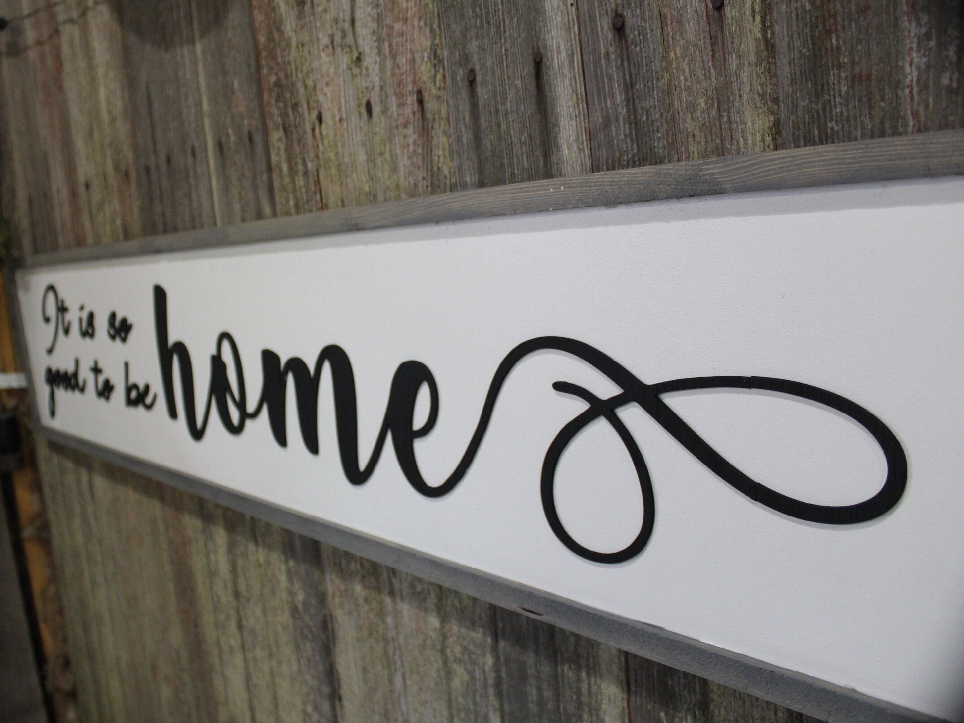 It Is Good To Be Home, Large Custom Sign, Over-sized Rustic, Wood, Laser Cut Out, Raised Letters, Extra Large, Sign, Couch Sign, Fireplace