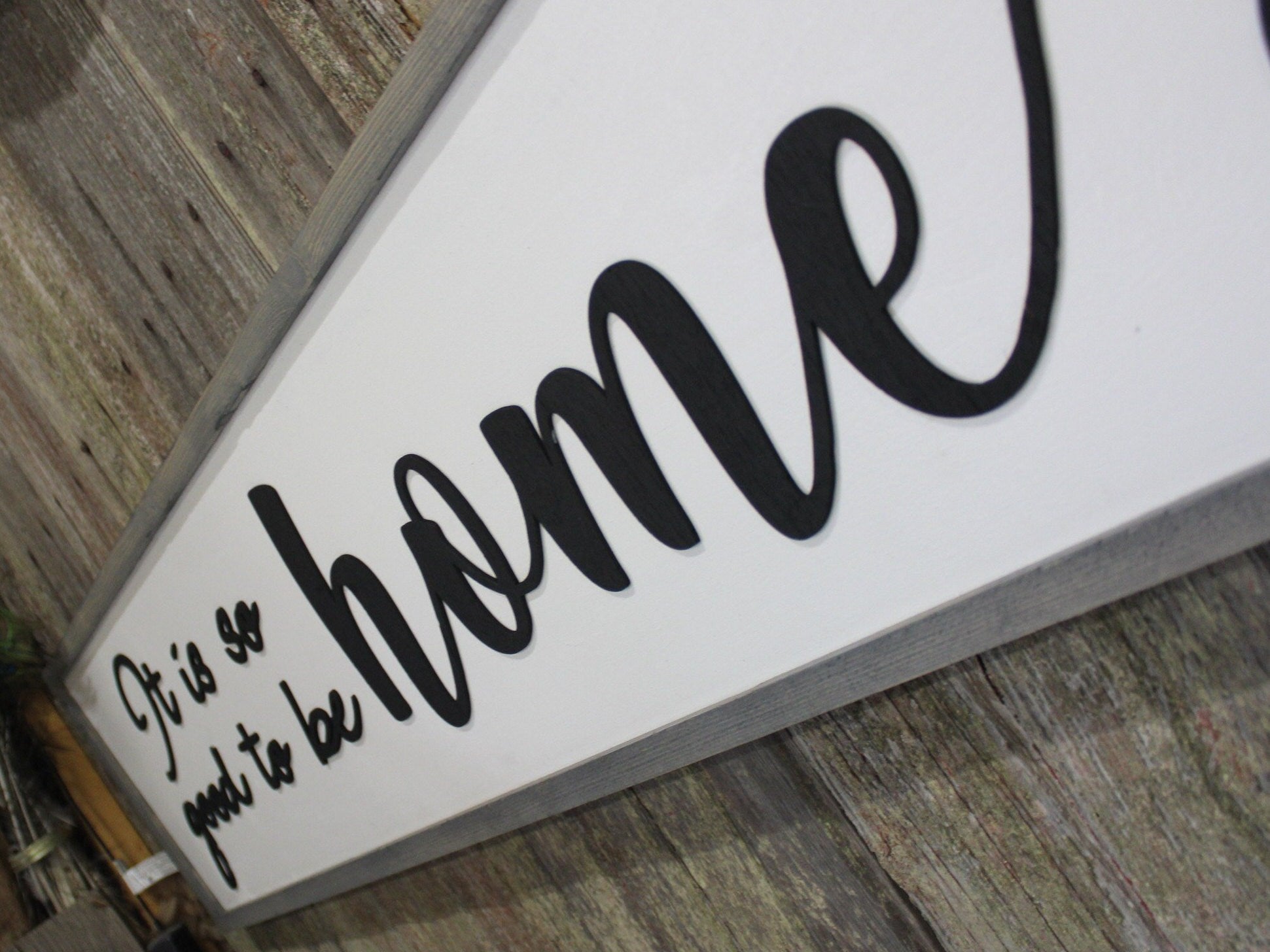 It Is Good To Be Home, Large Custom Sign, Over-sized Rustic, Wood, Laser Cut Out, Raised Letters, Extra Large, Sign, Couch Sign, Fireplace
