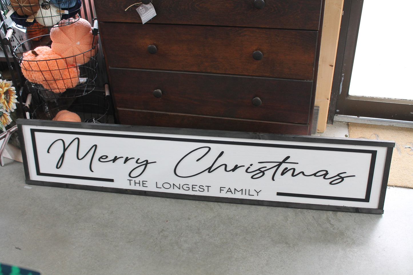 Custom Last Name Wood Laser Cut Out 3D Sign Elevated Letters Personalized Merry Christmas Rustic Farmhouse Winter