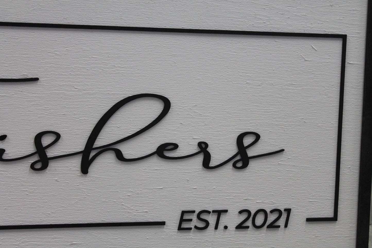 Custom Last Name Established Wood Laser Cut Out 3D Sign Elevated Letters Personalized Wedding Gift New Home Bridal Gift Renew Vows