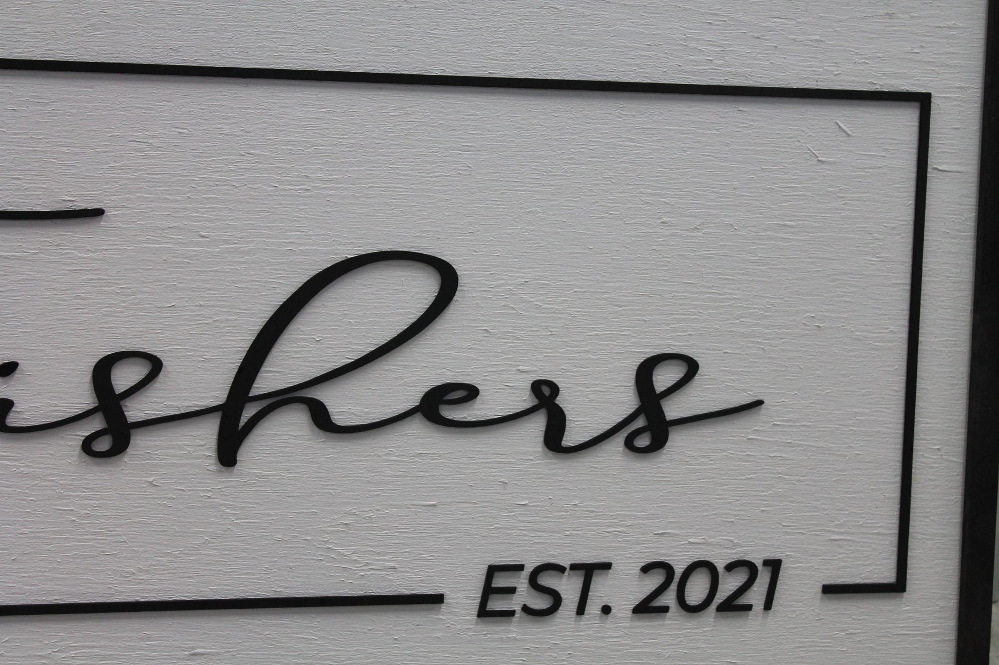 Custom Last Name Established Wood Laser Cut Out 3D Sign Elevated Letters Personalized Wedding Gift New Home Bridal Gift Renew Vows