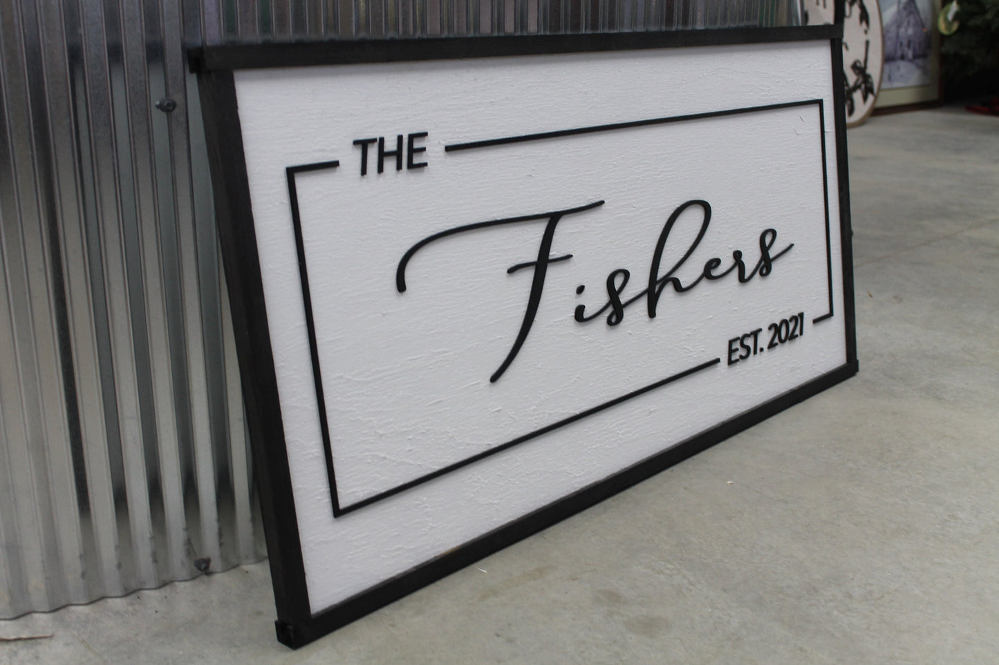 Custom Last Name Established Wood Laser Cut Out 3D Sign Elevated Letters Personalized Wedding Gift New Home Bridal Gift Renew Vows