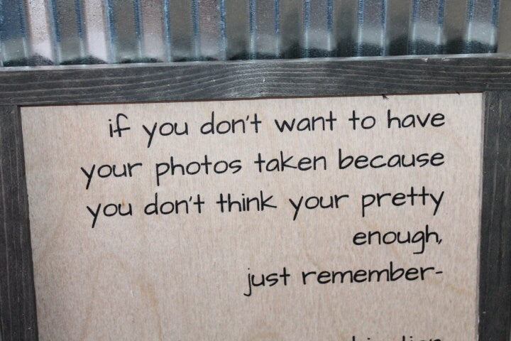 You are Beautiful People in love Photos Inspire Quote Remember Self love Country Square Pattern Block Wall Art Farmhouse Primitive Rustic