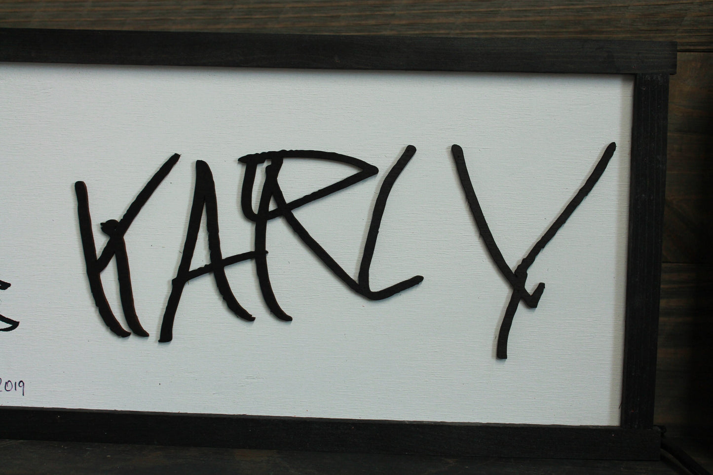 Handwriting Sign With Coloring Art Uvprinted Your Actual Hand Writing Raised Text 3D Personalized Custom Shabby Chic Gift Mom Dad Parent