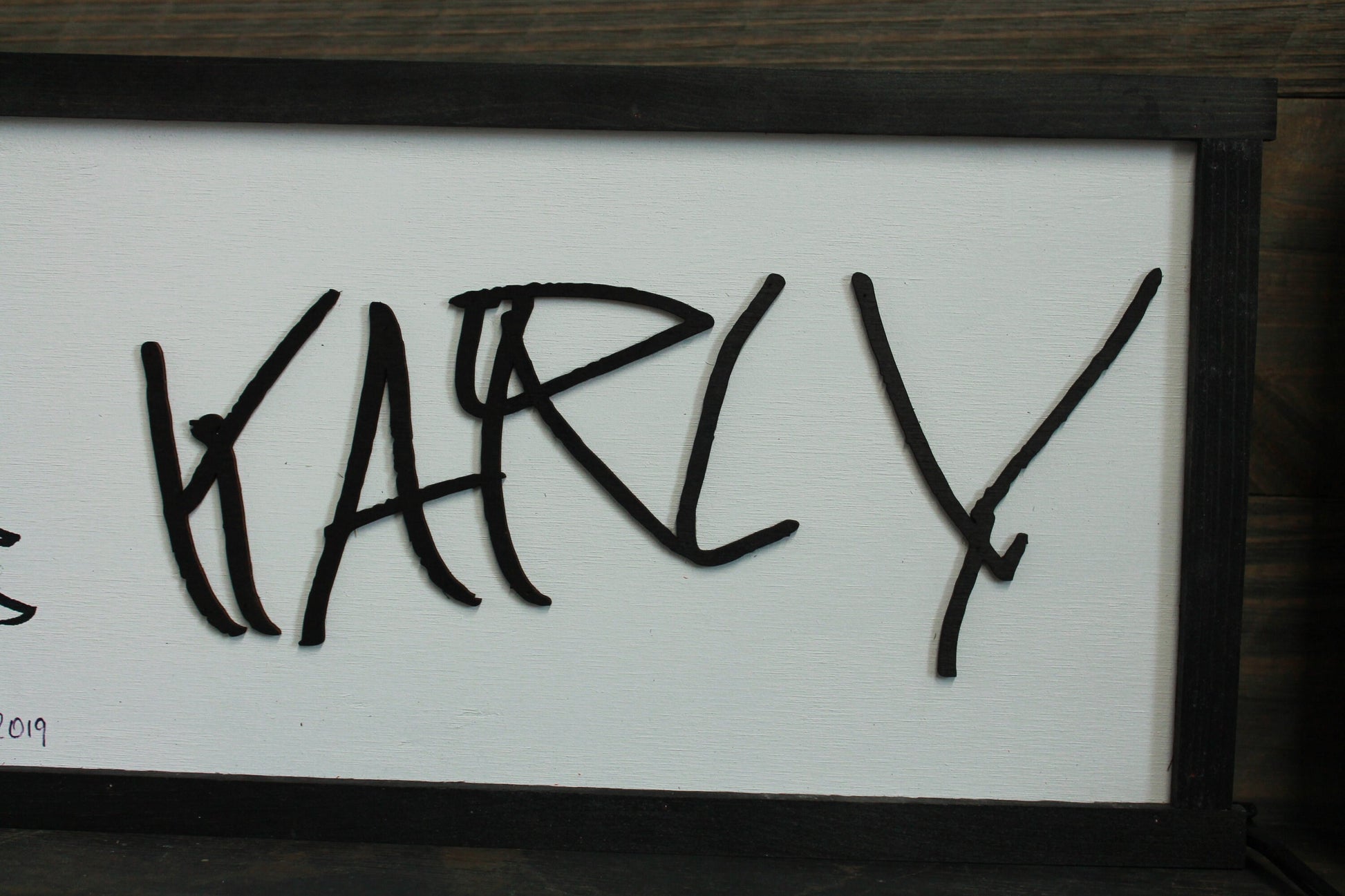 Handwriting Sign With Coloring Art Uvprinted Your Actual Hand Writing Raised Text 3D Personalized Custom Shabby Chic Gift Mom Dad Parent