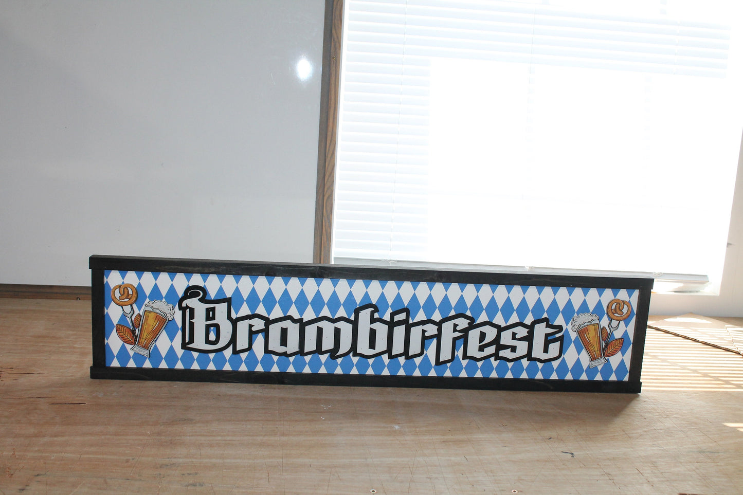 Fest Beer Renaissance Festival Medieval Printed Framed Logo Custom Personalized Wooden Sign Food Truck Food Stand Fair Signage